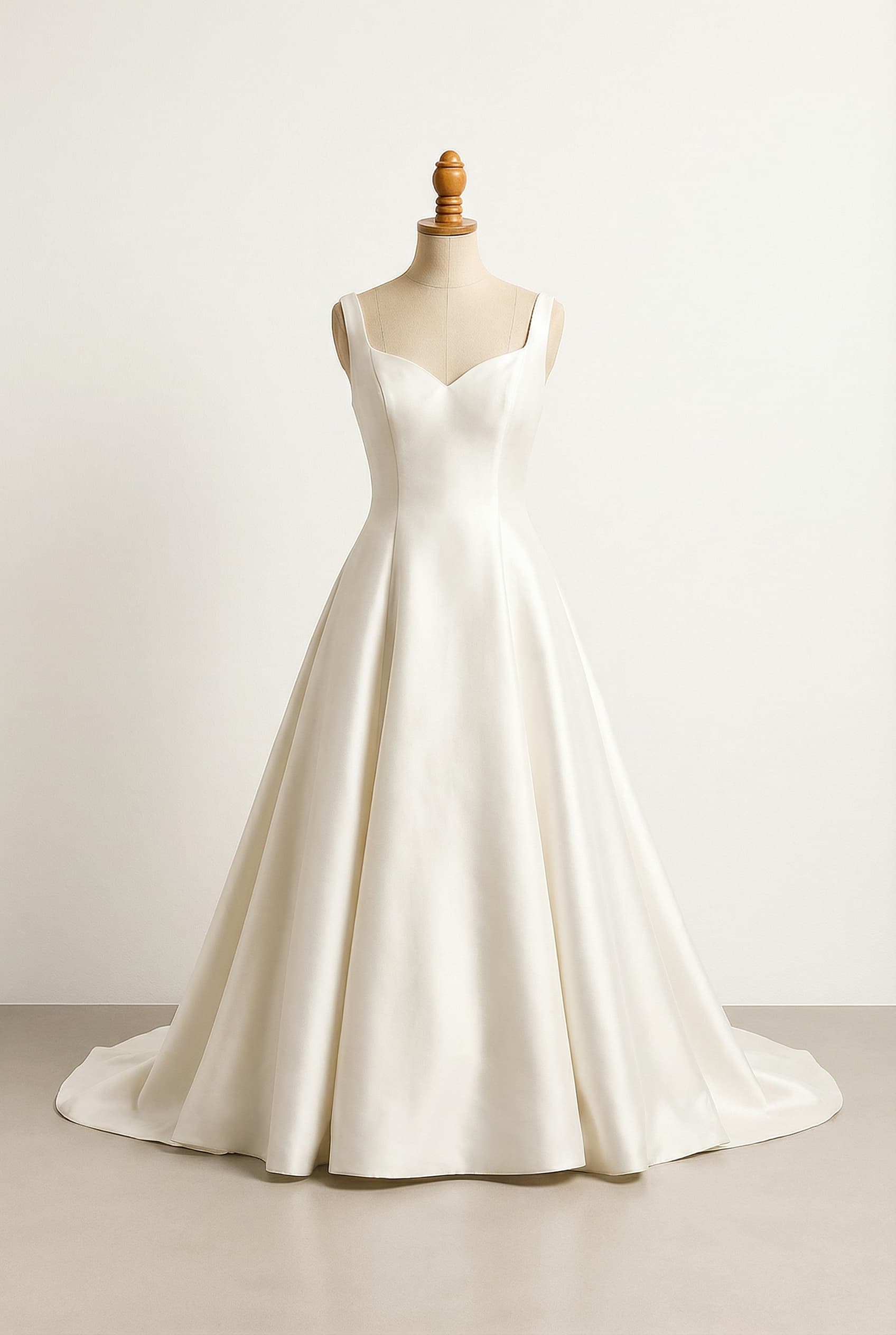 I want a balanced wedding dress