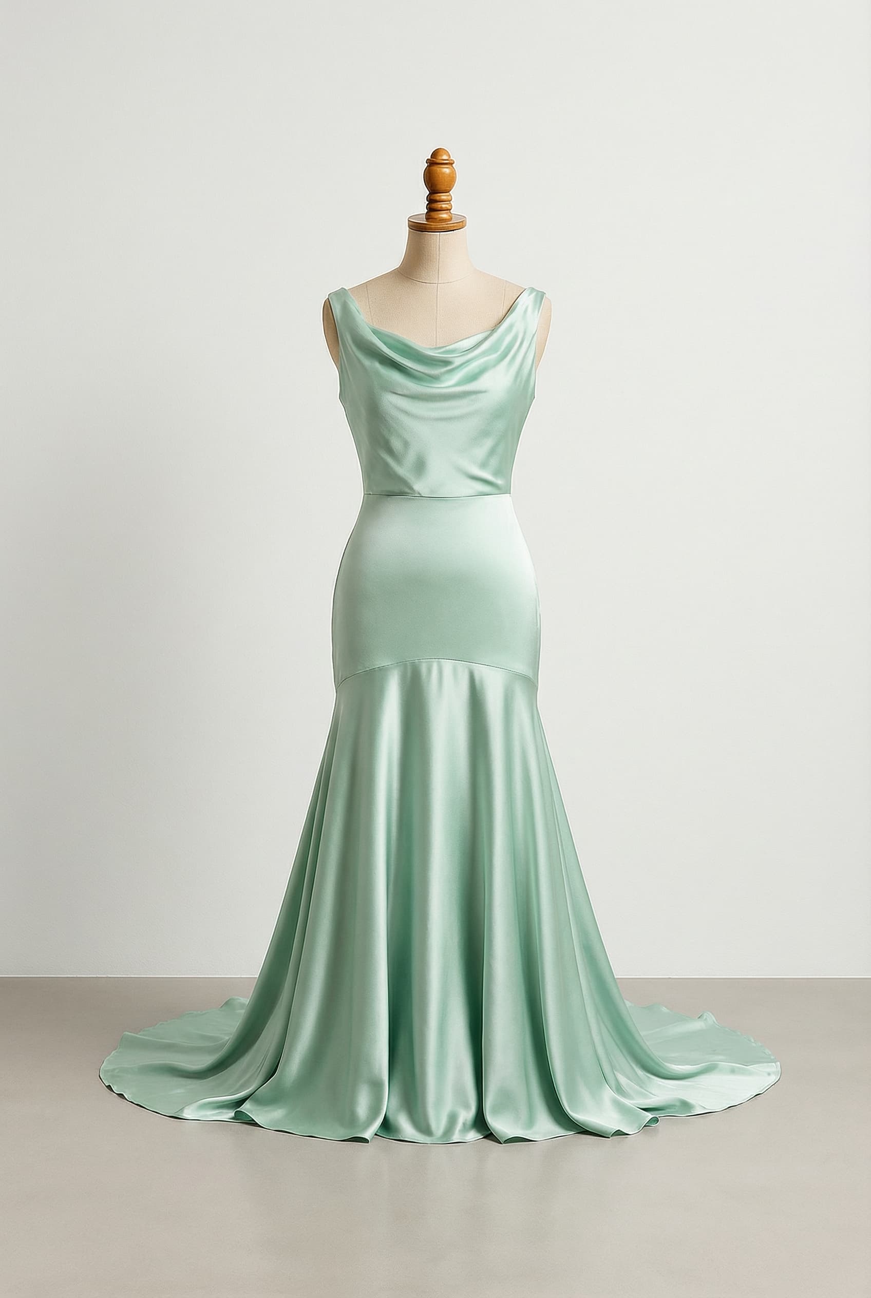 A romantic wedding dress with elegant details