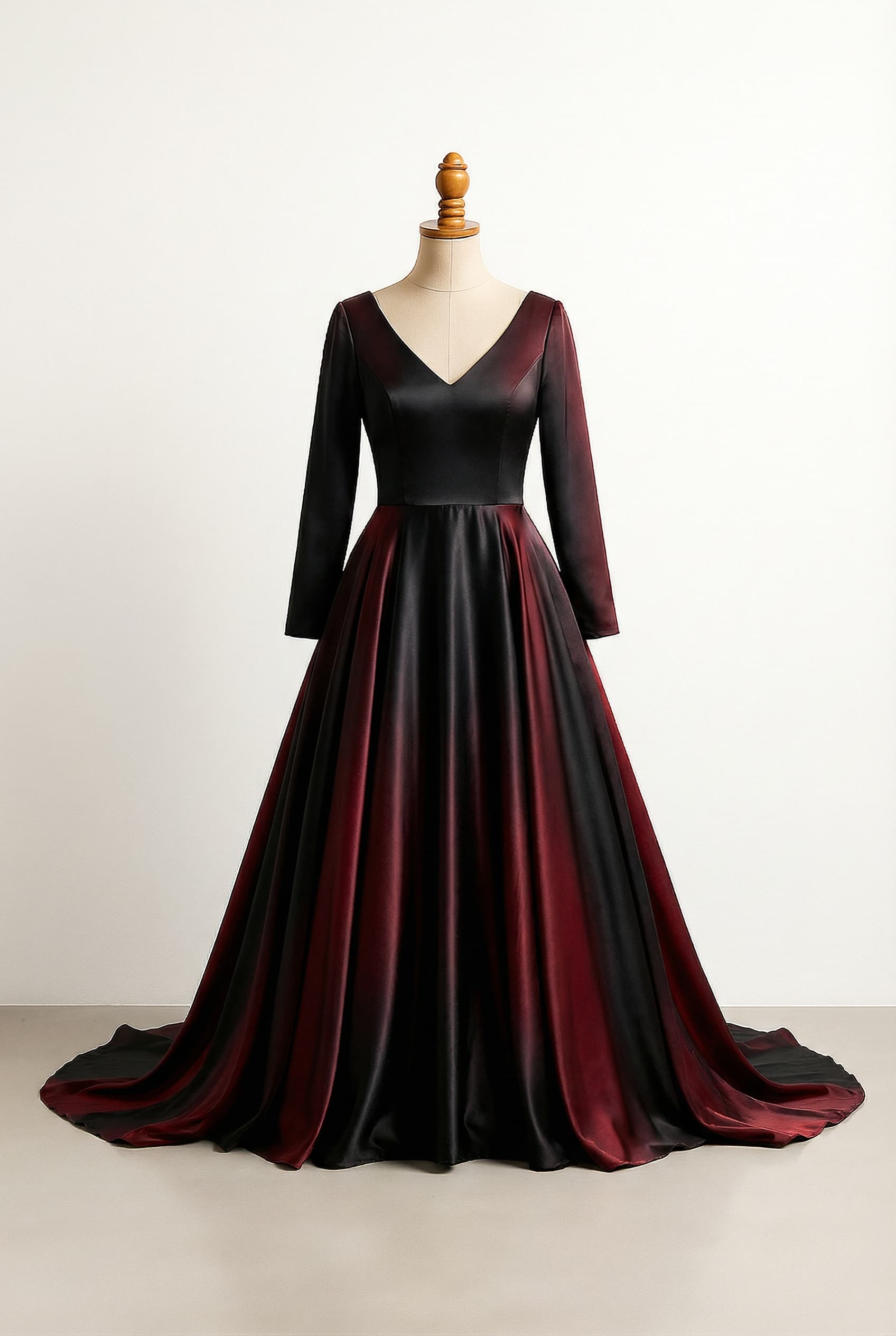 A romantic wedding dress with elegant details