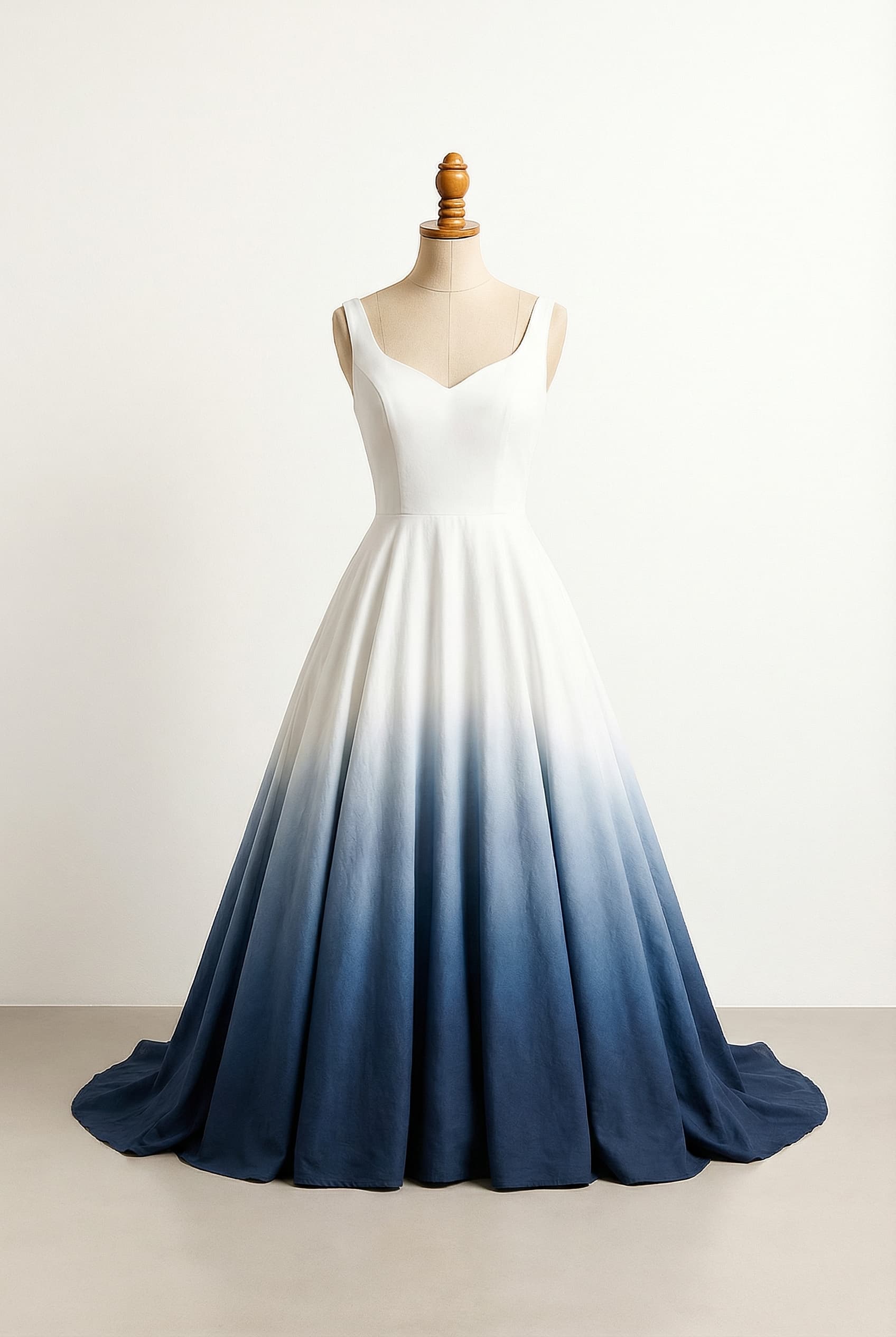 A romantic wedding dress with elegant details