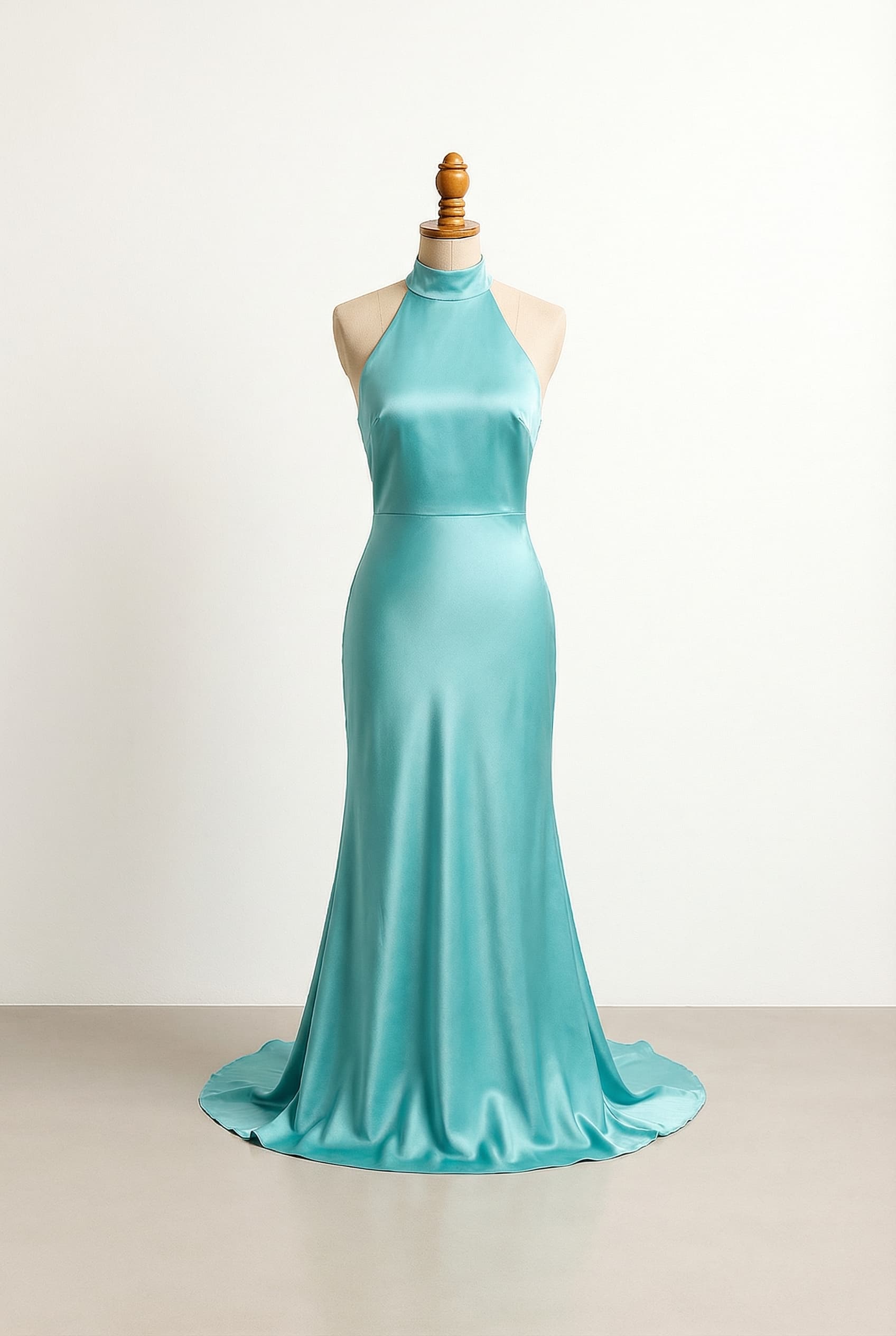 A romantic wedding dress with elegant details