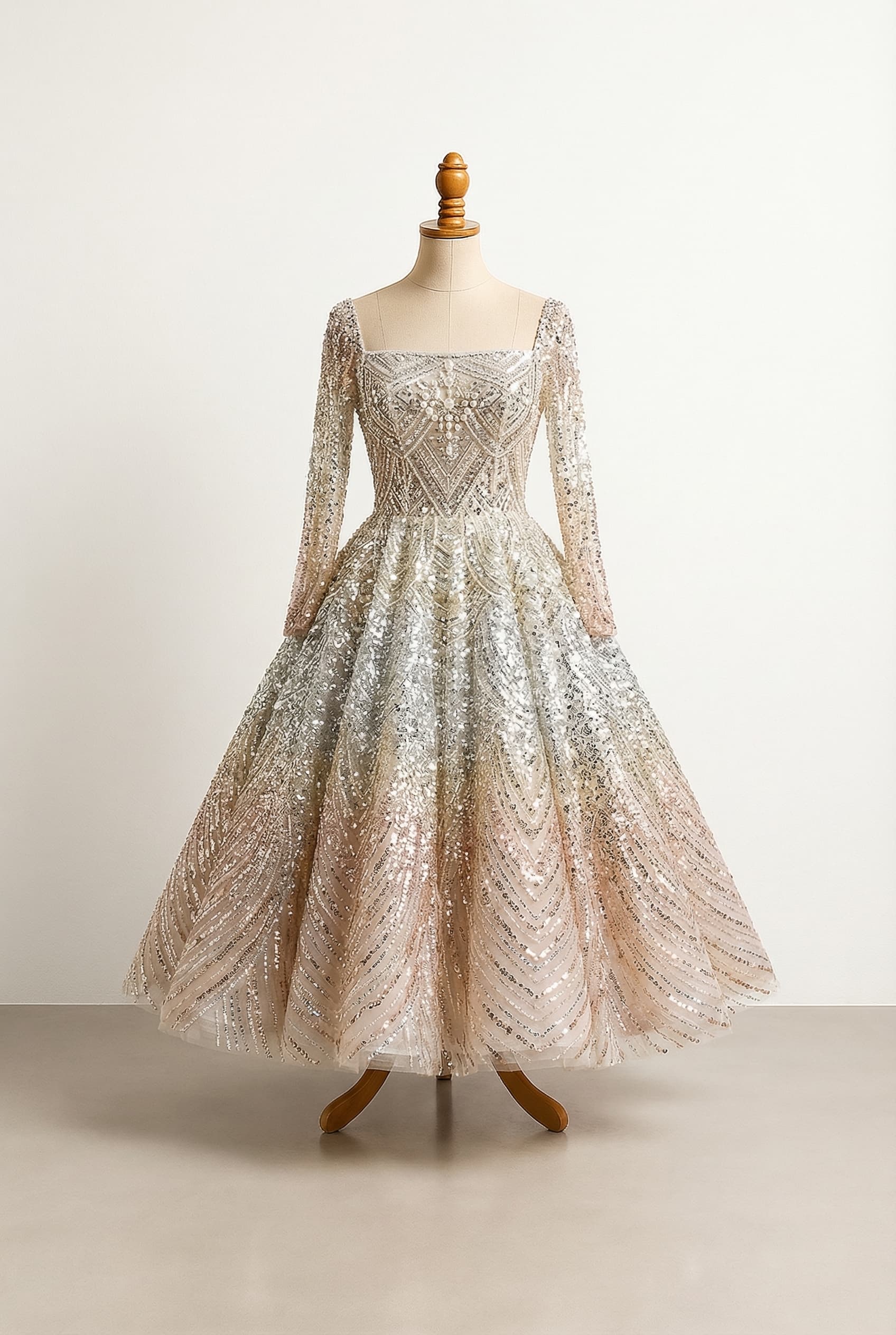 Modern princess quinceañera dress