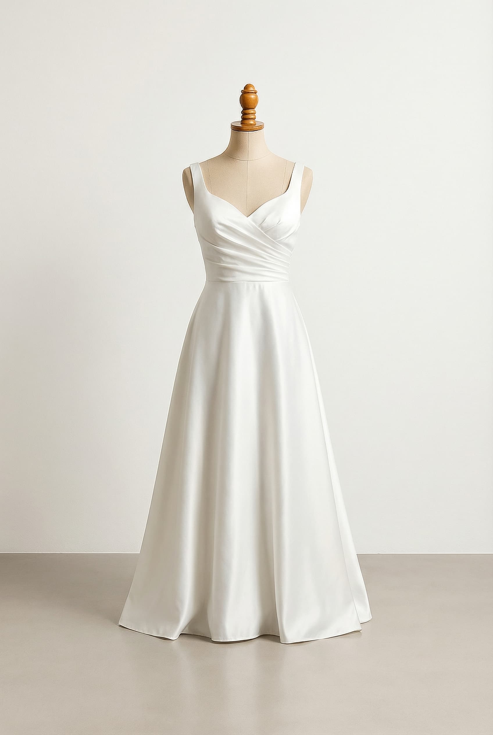 A romantic wedding dress with elegant details