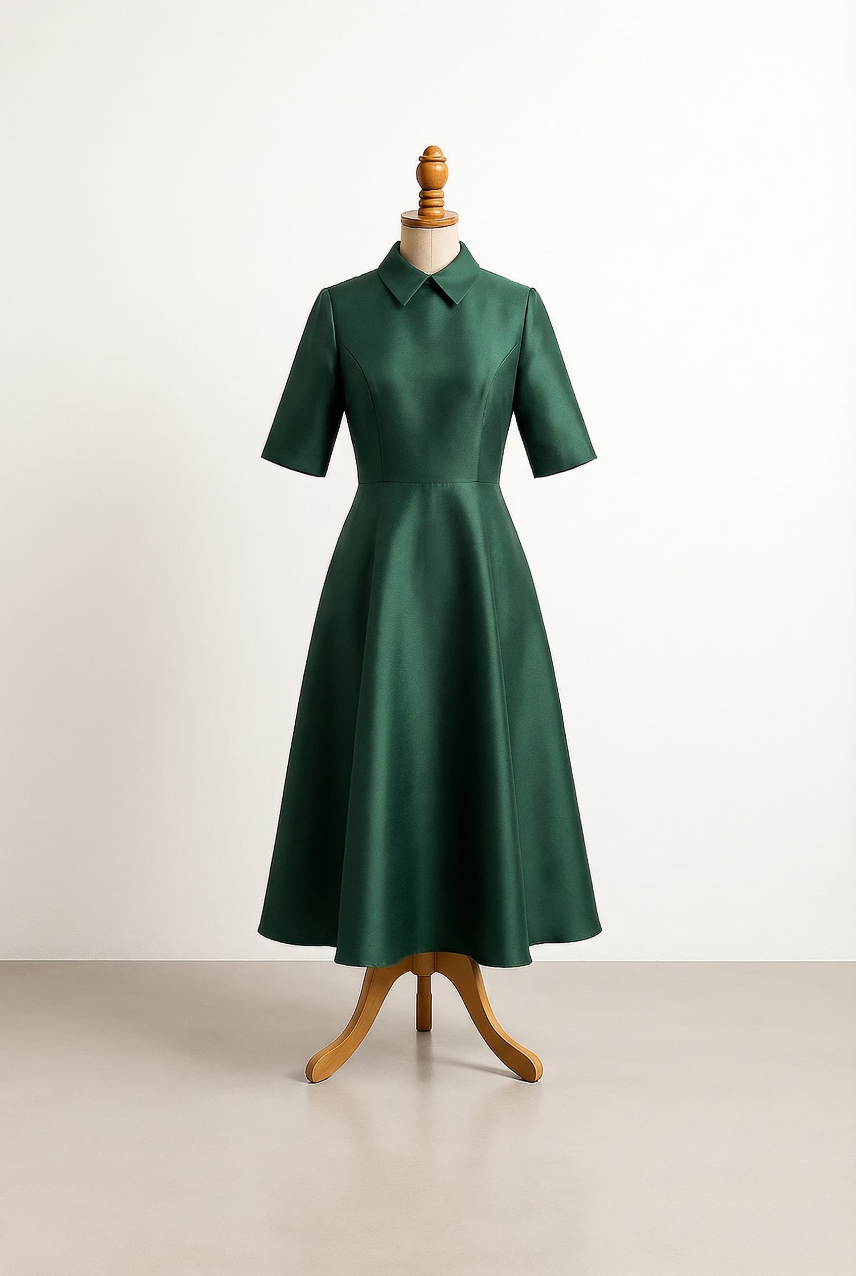 Modest style with full coverage, higher necklines, and sleeves. I want a modest custom dress