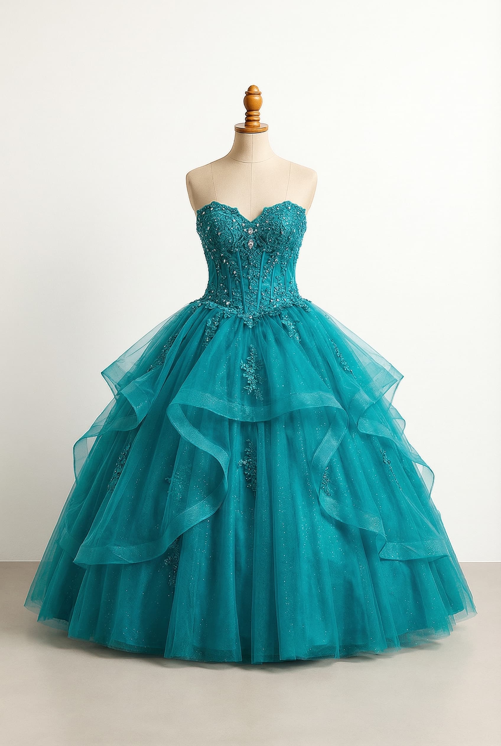 Modern princess quinceañera dress