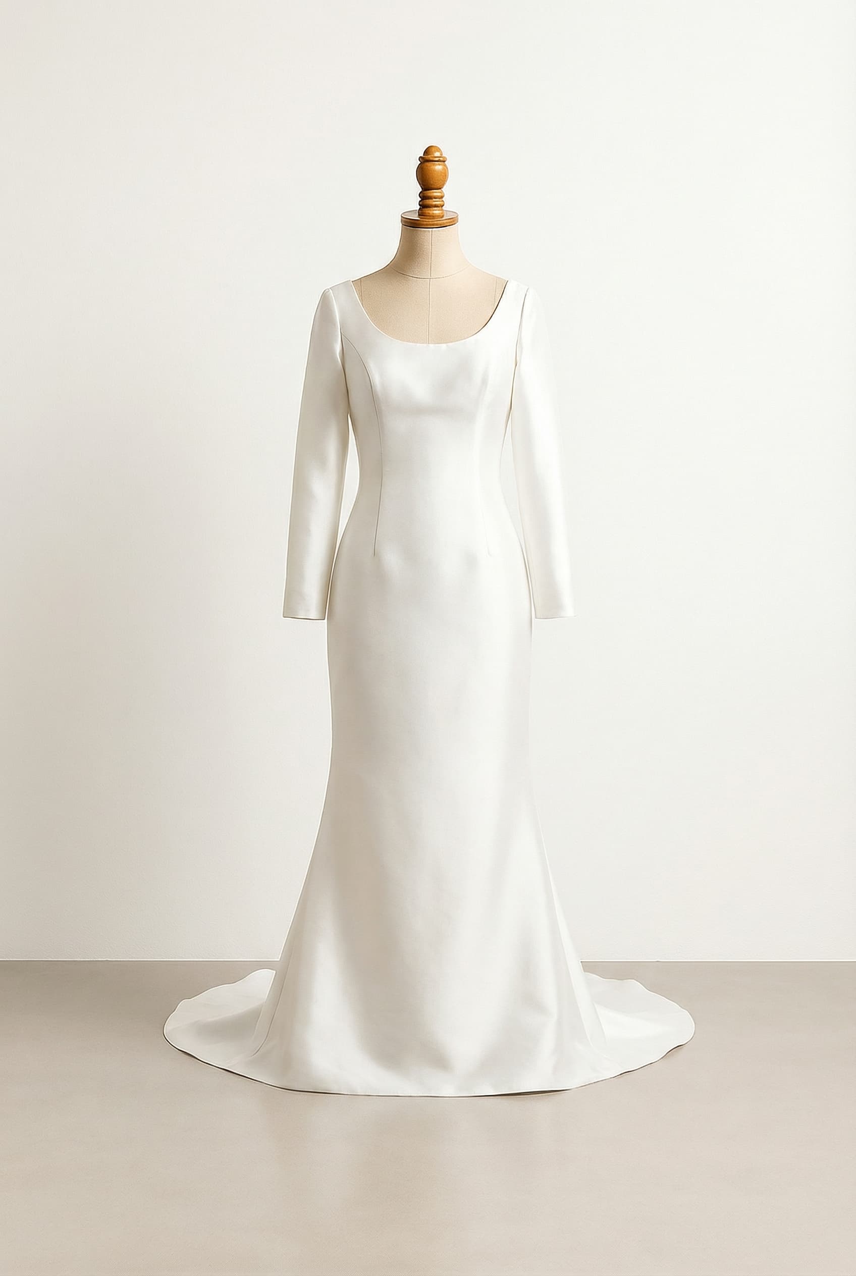 I want a balanced wedding dress