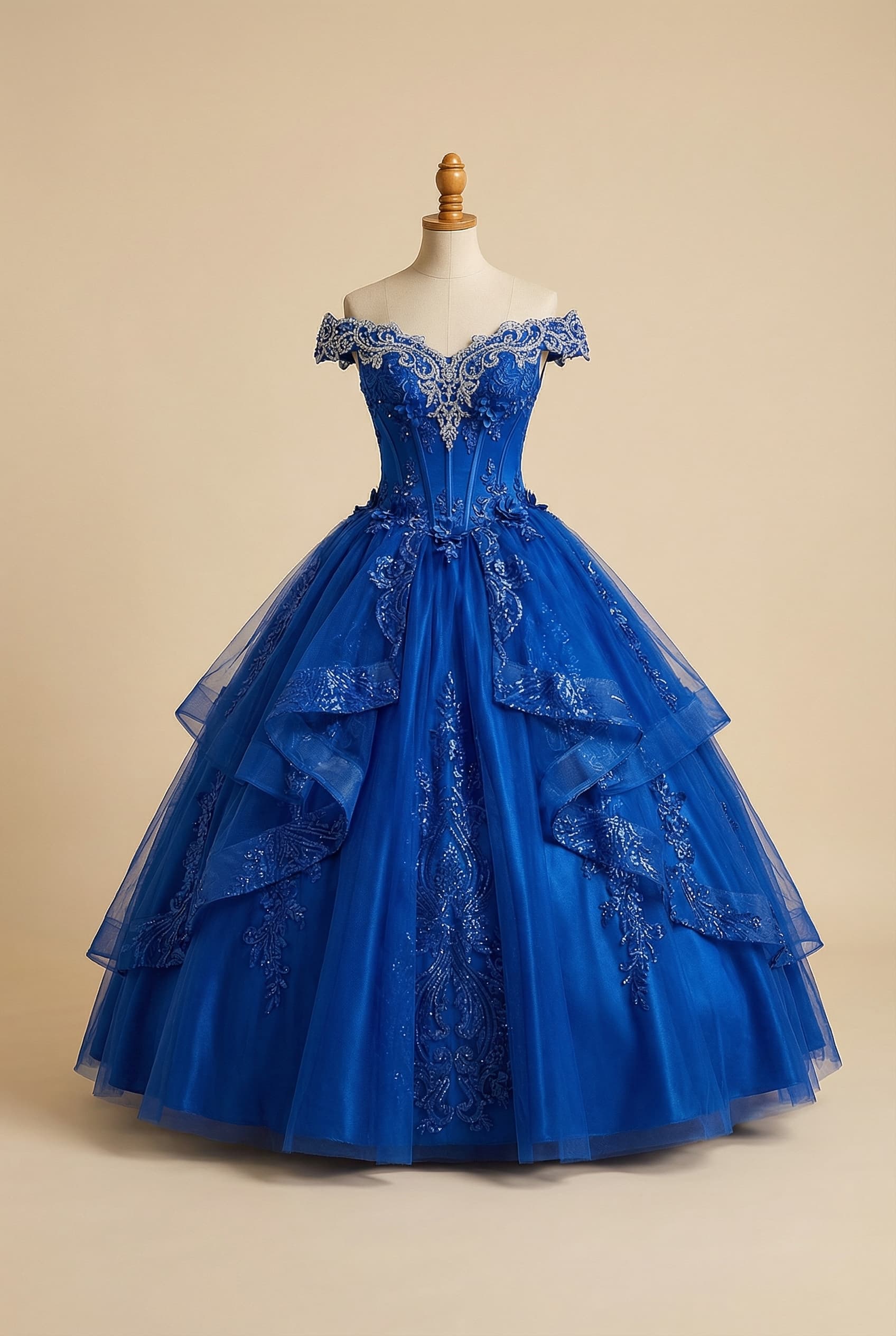 Modern princess quinceañera dress
