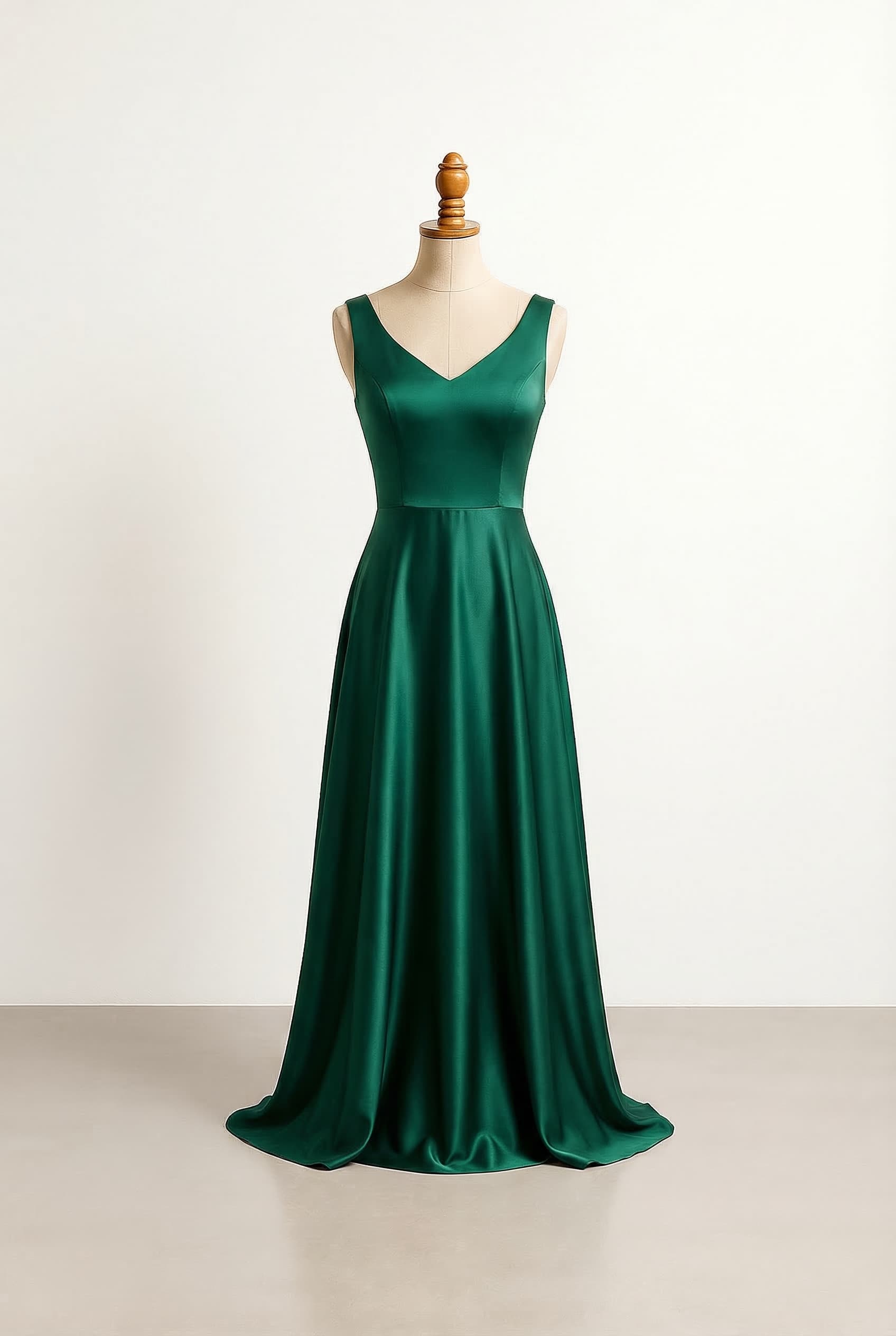 long dress and very elegantly