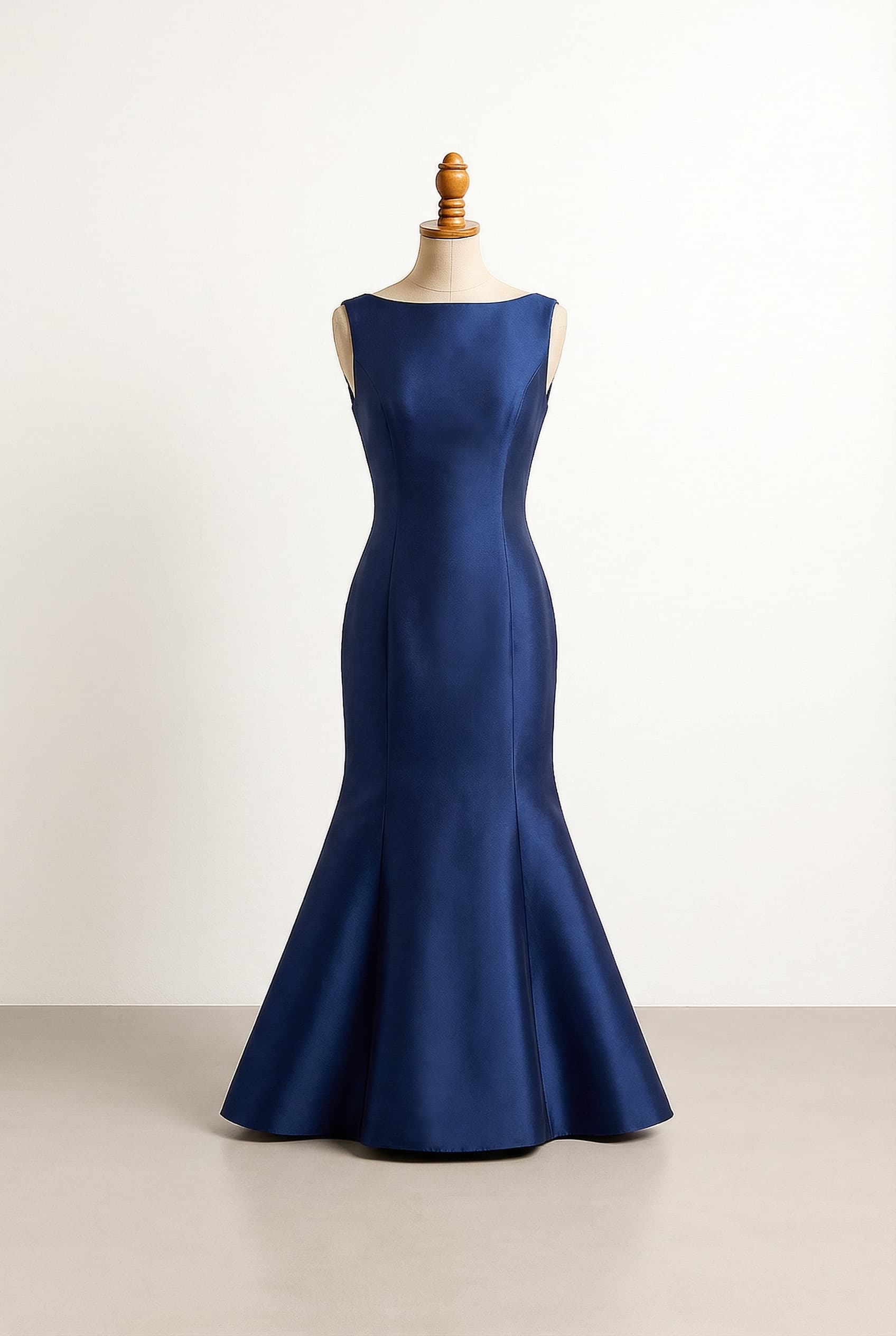 I want a balanced prom dress mermaid silhouette modern diva in navy/royal blue