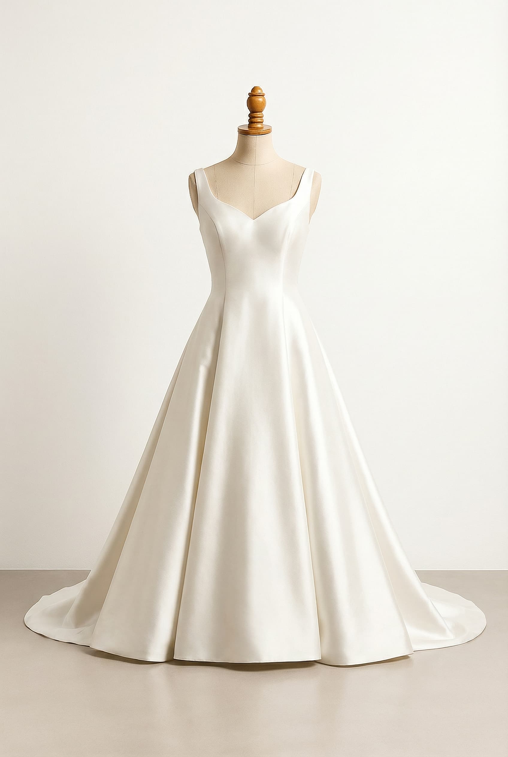 I want a balanced wedding dress