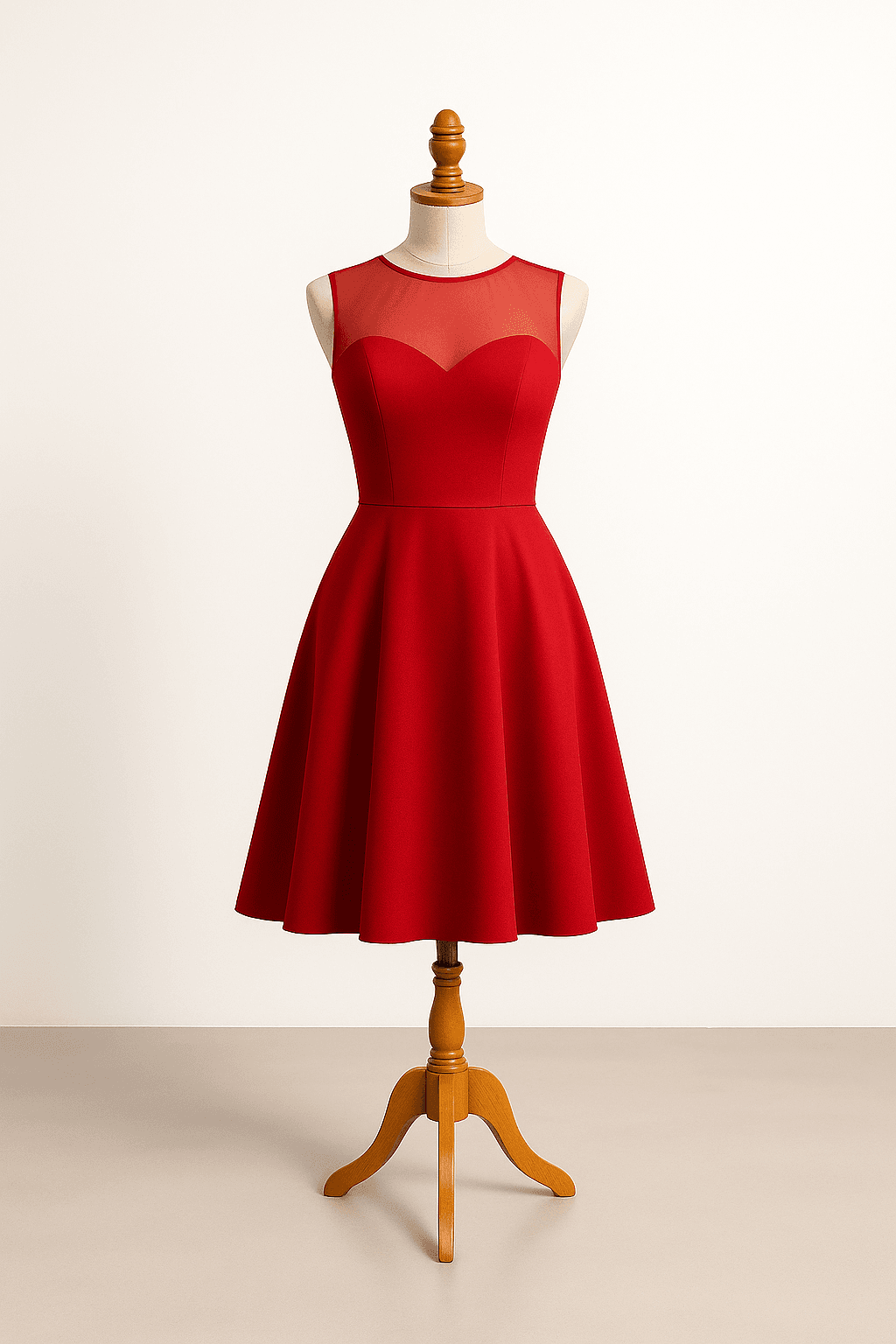 a beautiful red dress that's modern