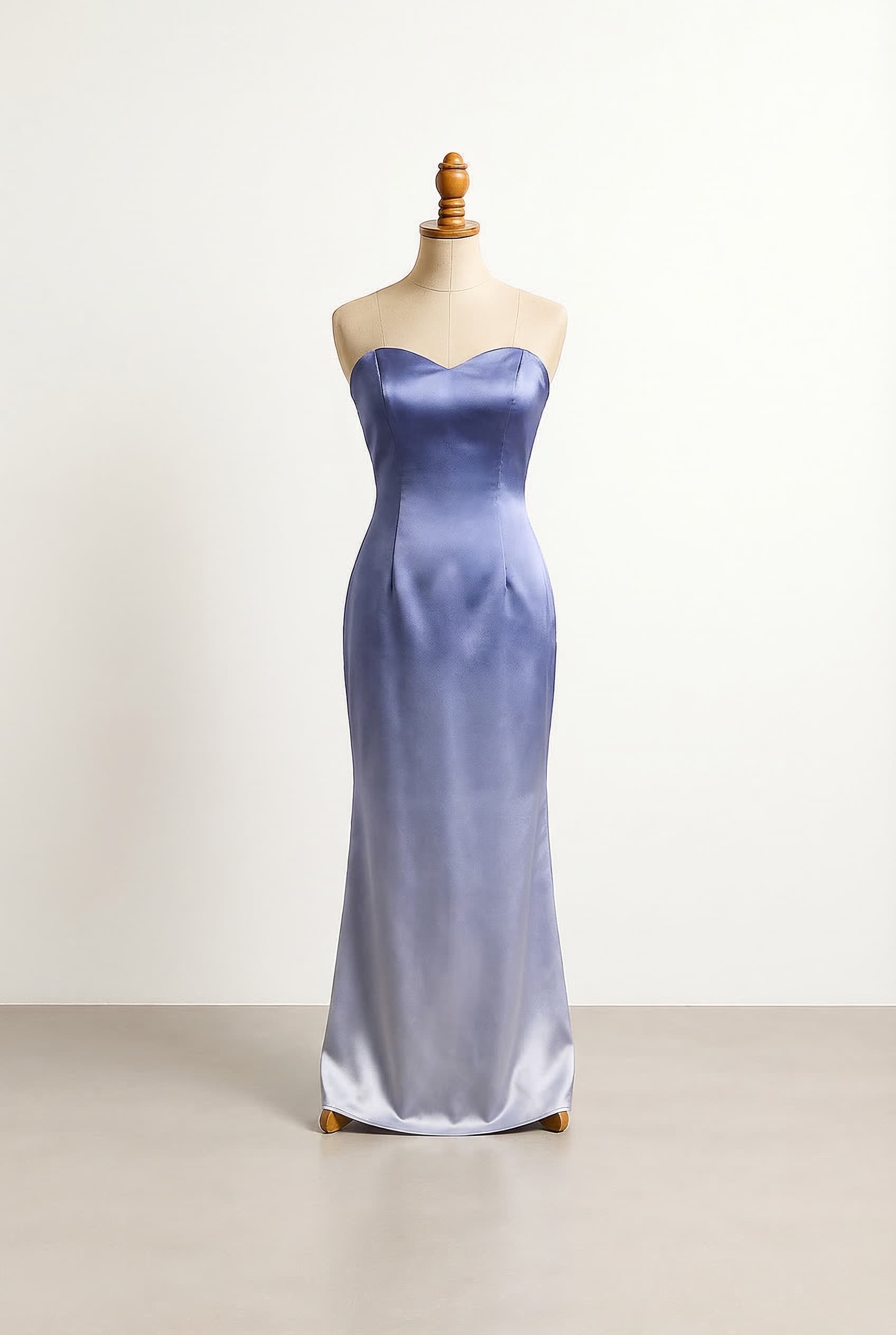 Modern Filipiniana gown periwinkle color 2 toned color Sheath cut