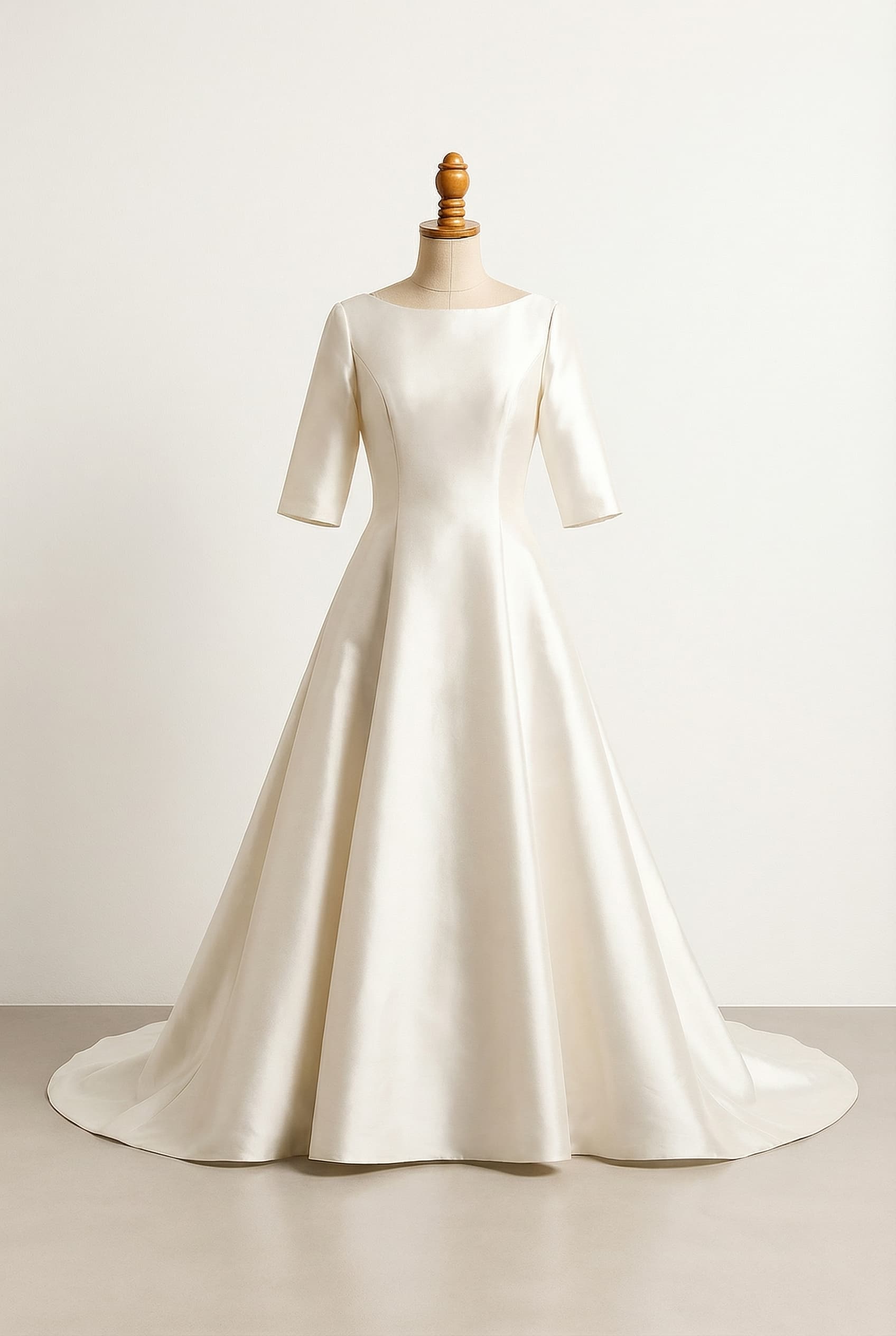 I want a balanced wedding dress