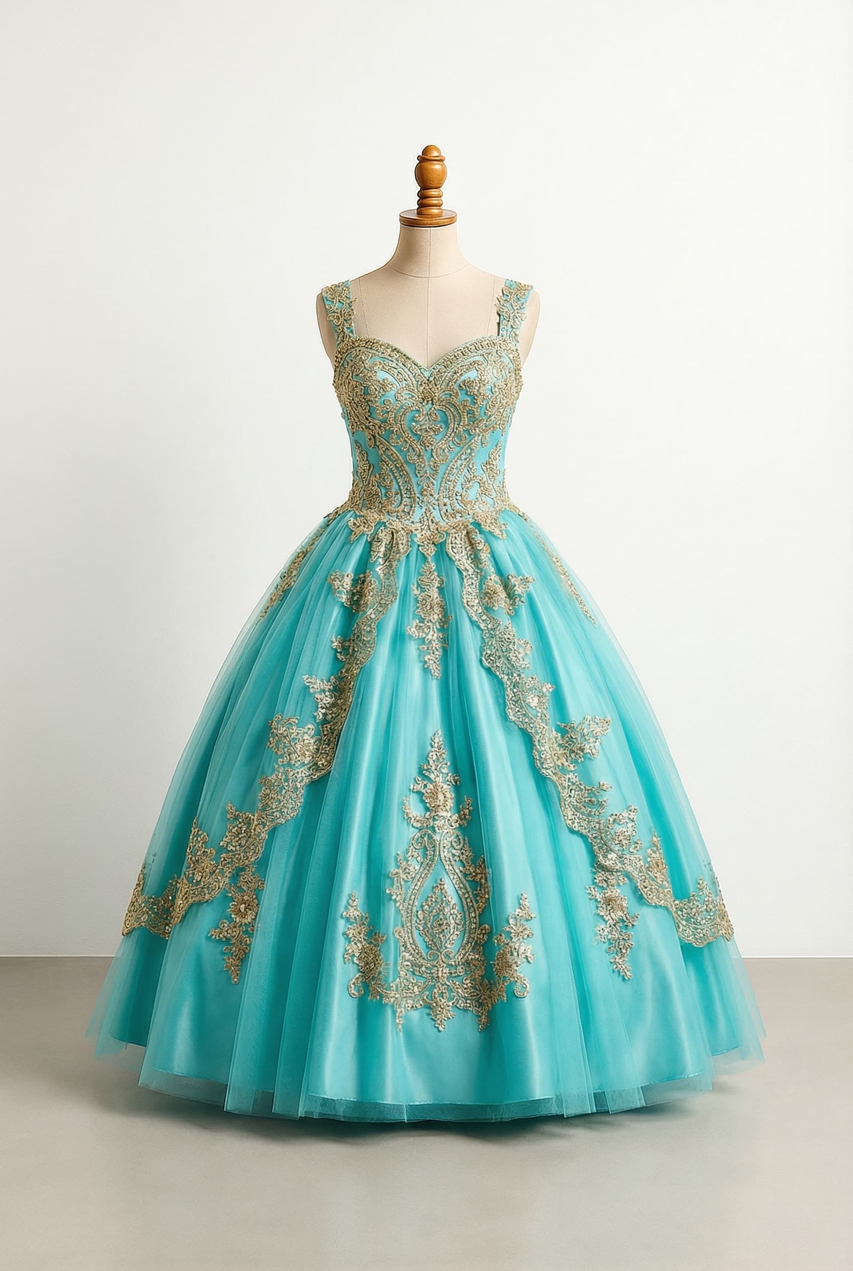 Modern princess quinceañera dress