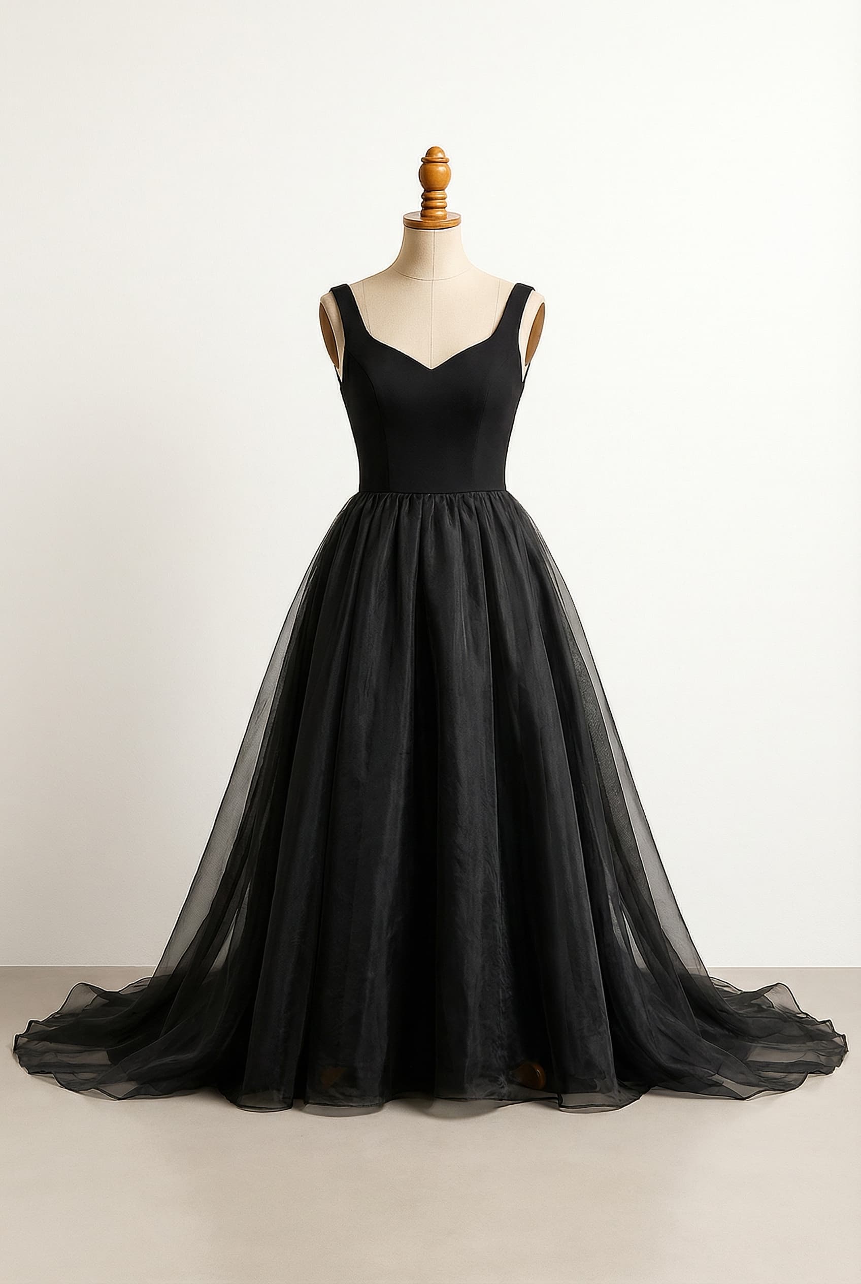 A romantic wedding dress with elegant details