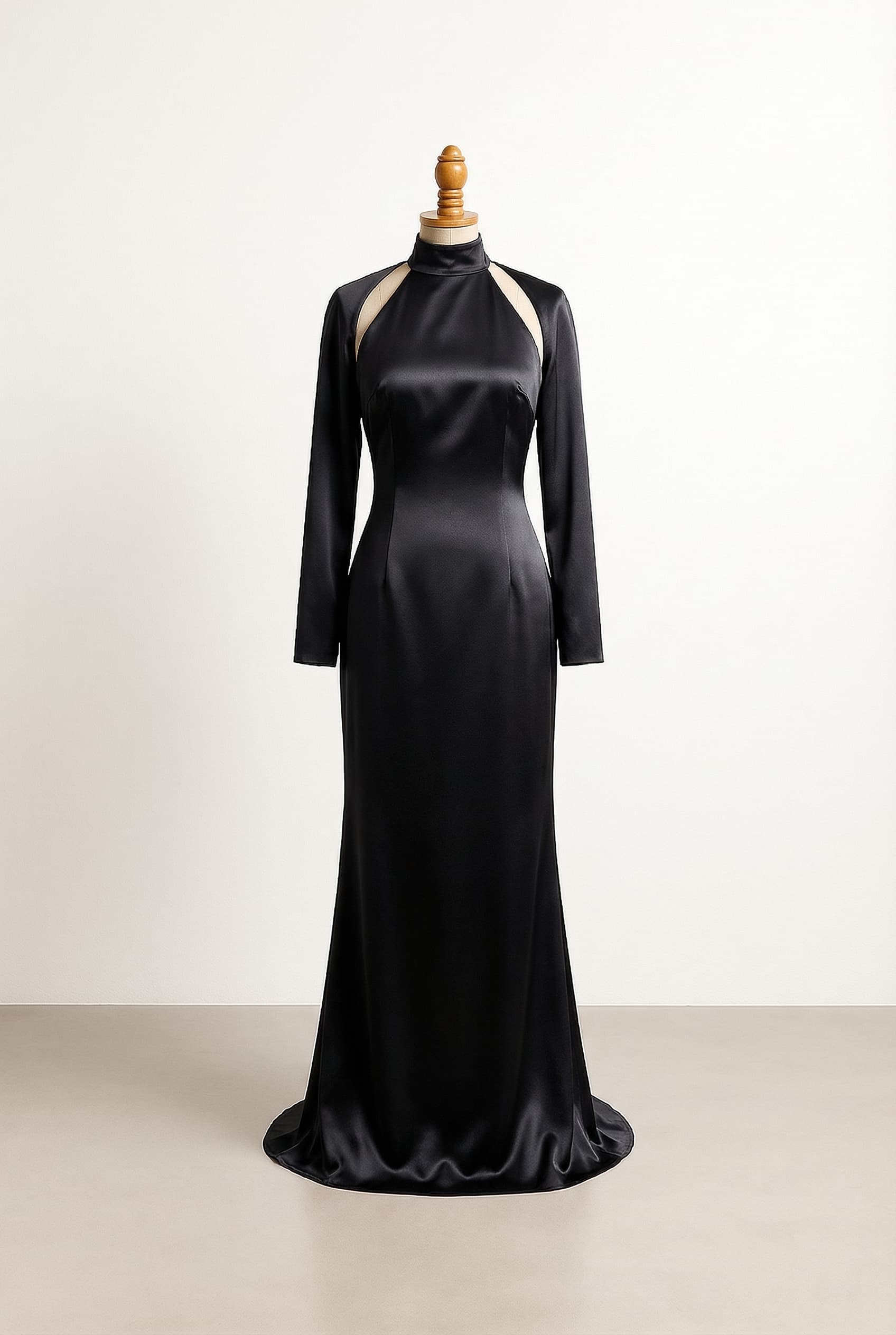 Elegant style with lower neckline or strapless options. I want a revealing formal dress