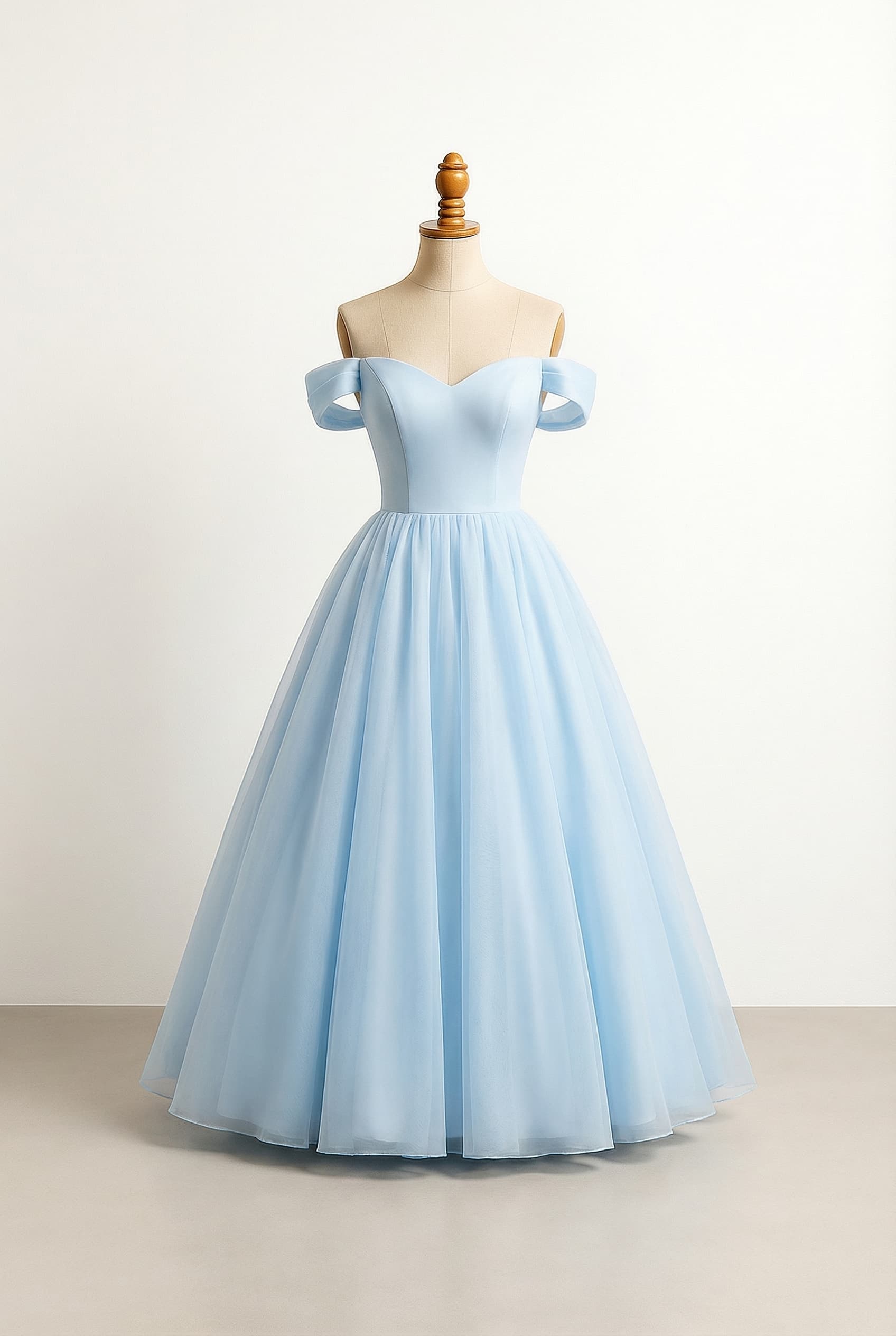 A romantic wedding dress with elegant details