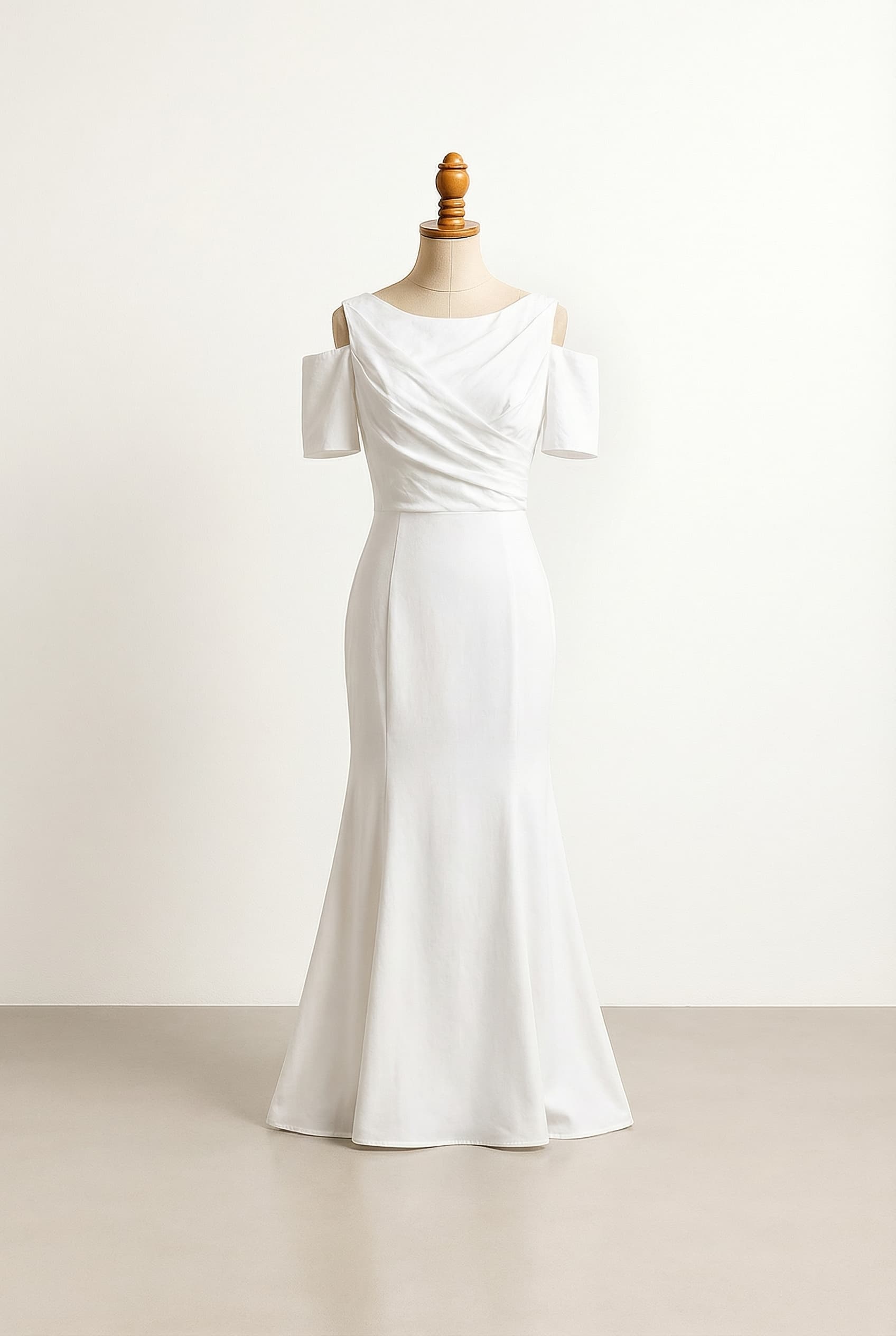 A romantic wedding dress with elegant details