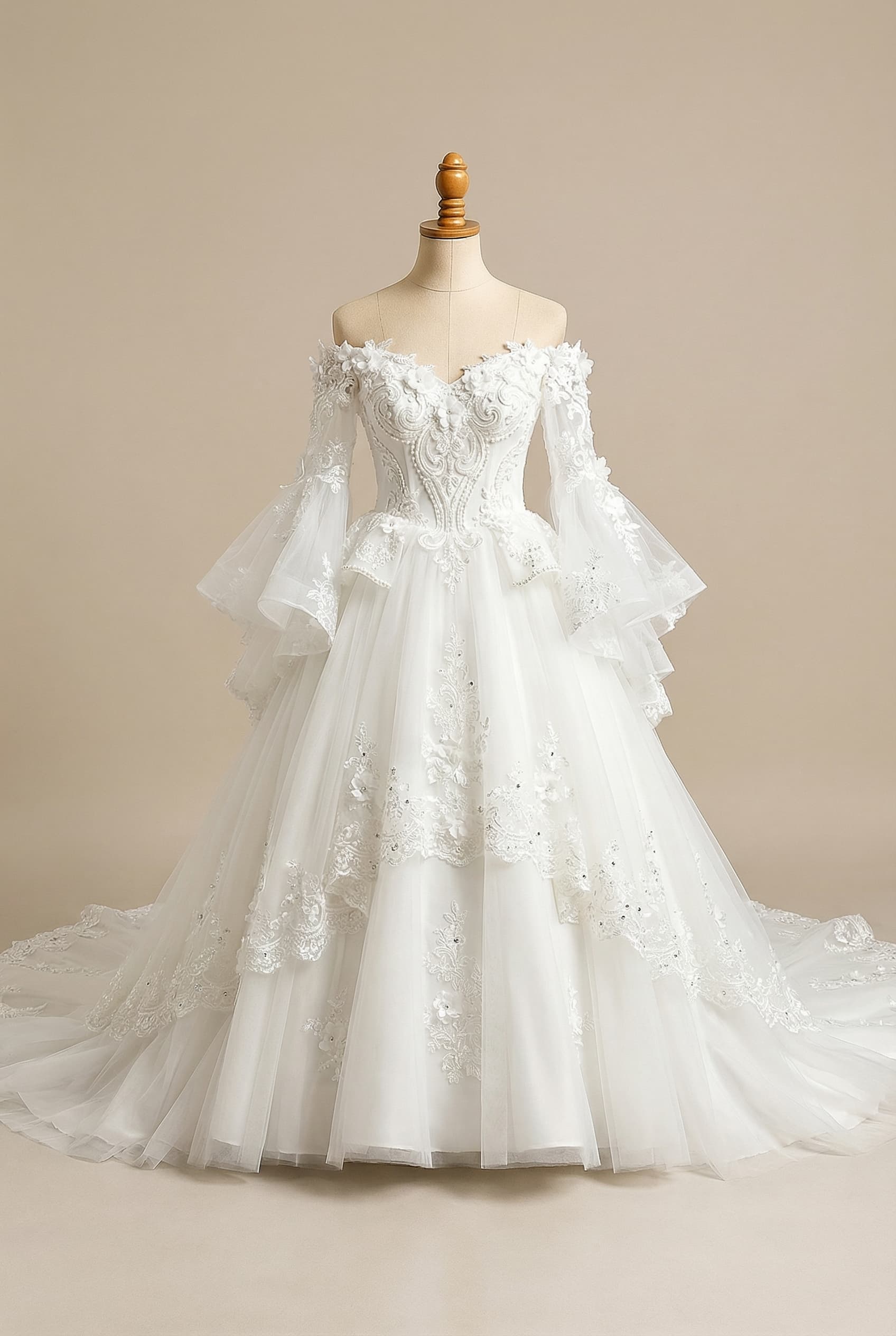 Modern princess quinceañera dress