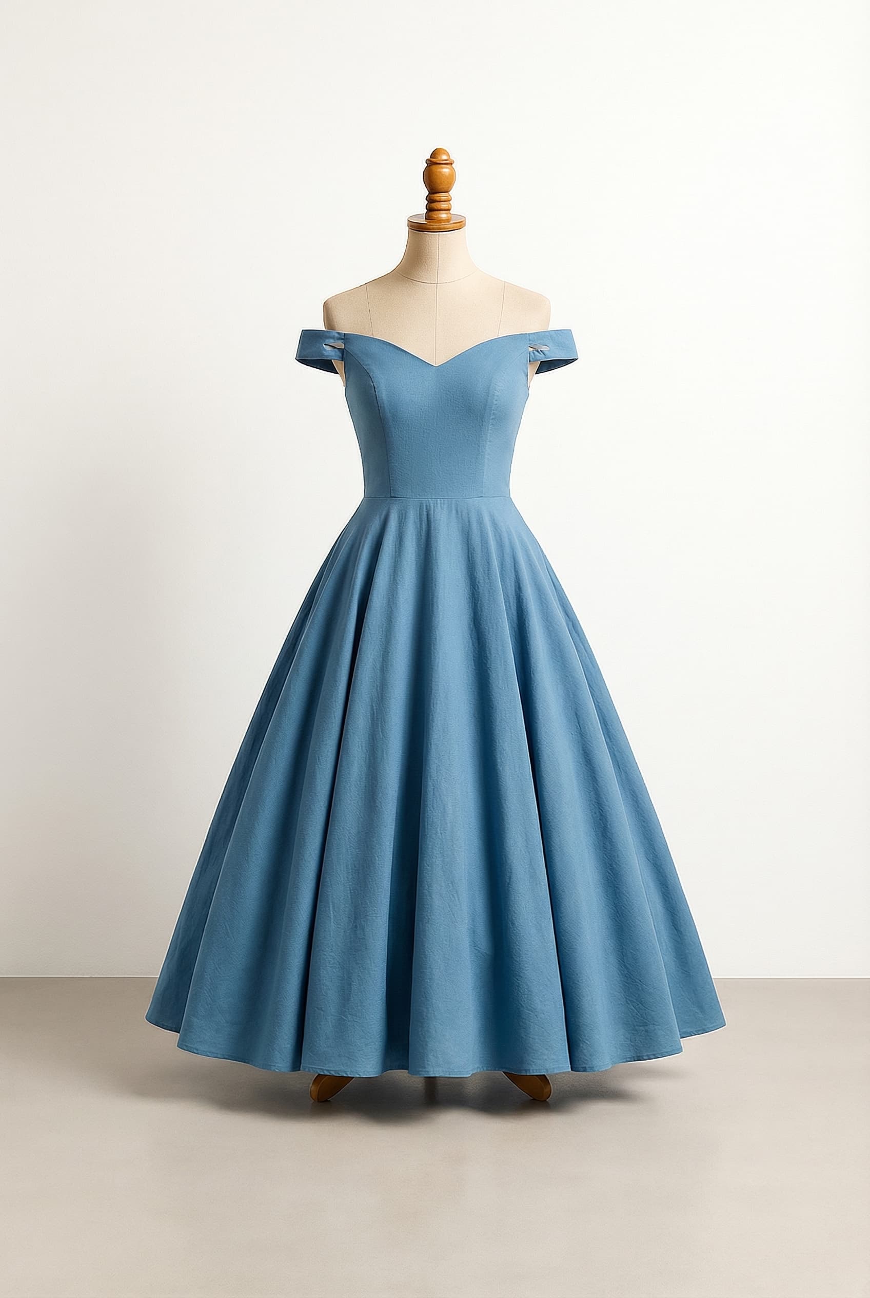 A romantic wedding dress with elegant details