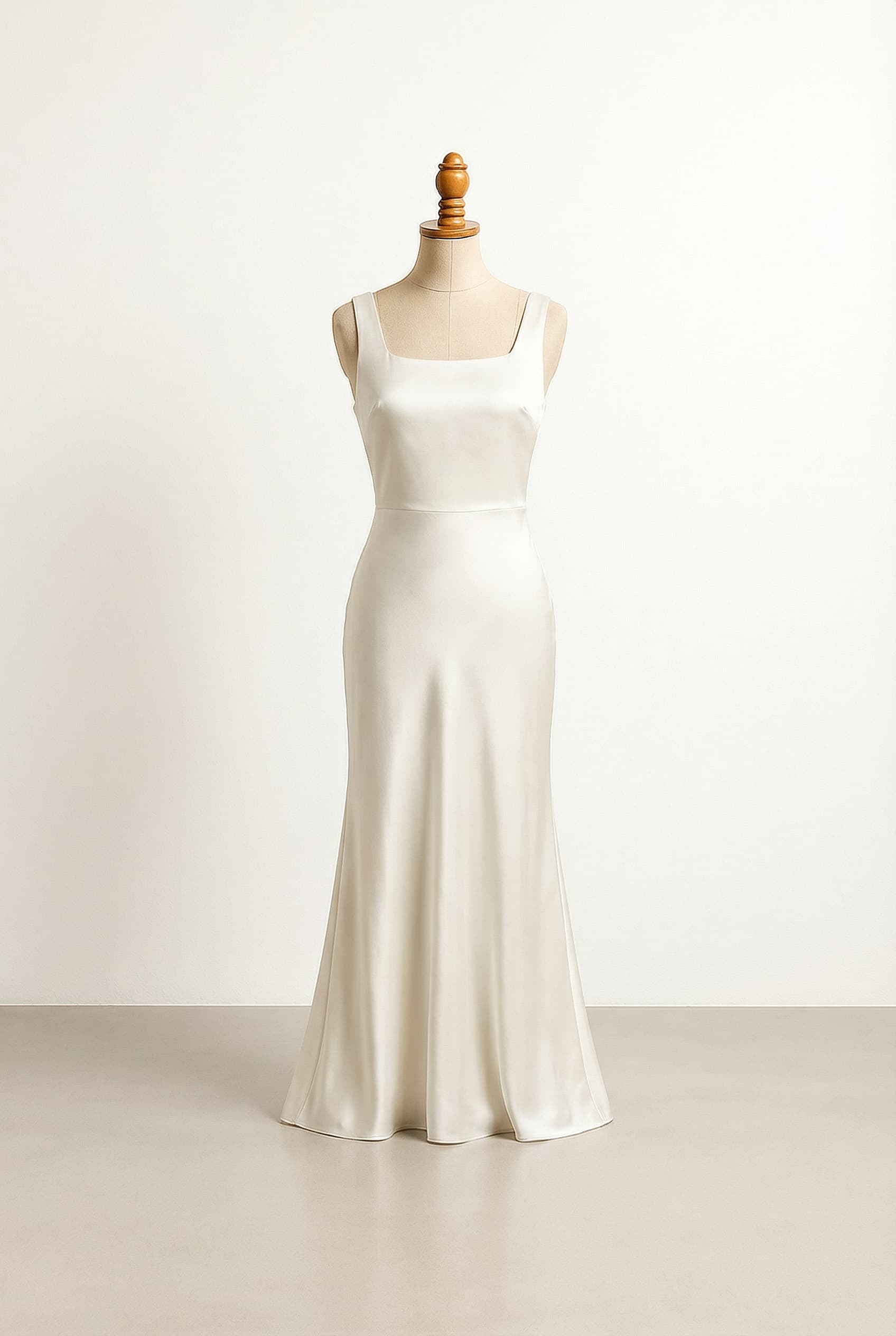 A romantic wedding dress with elegant details