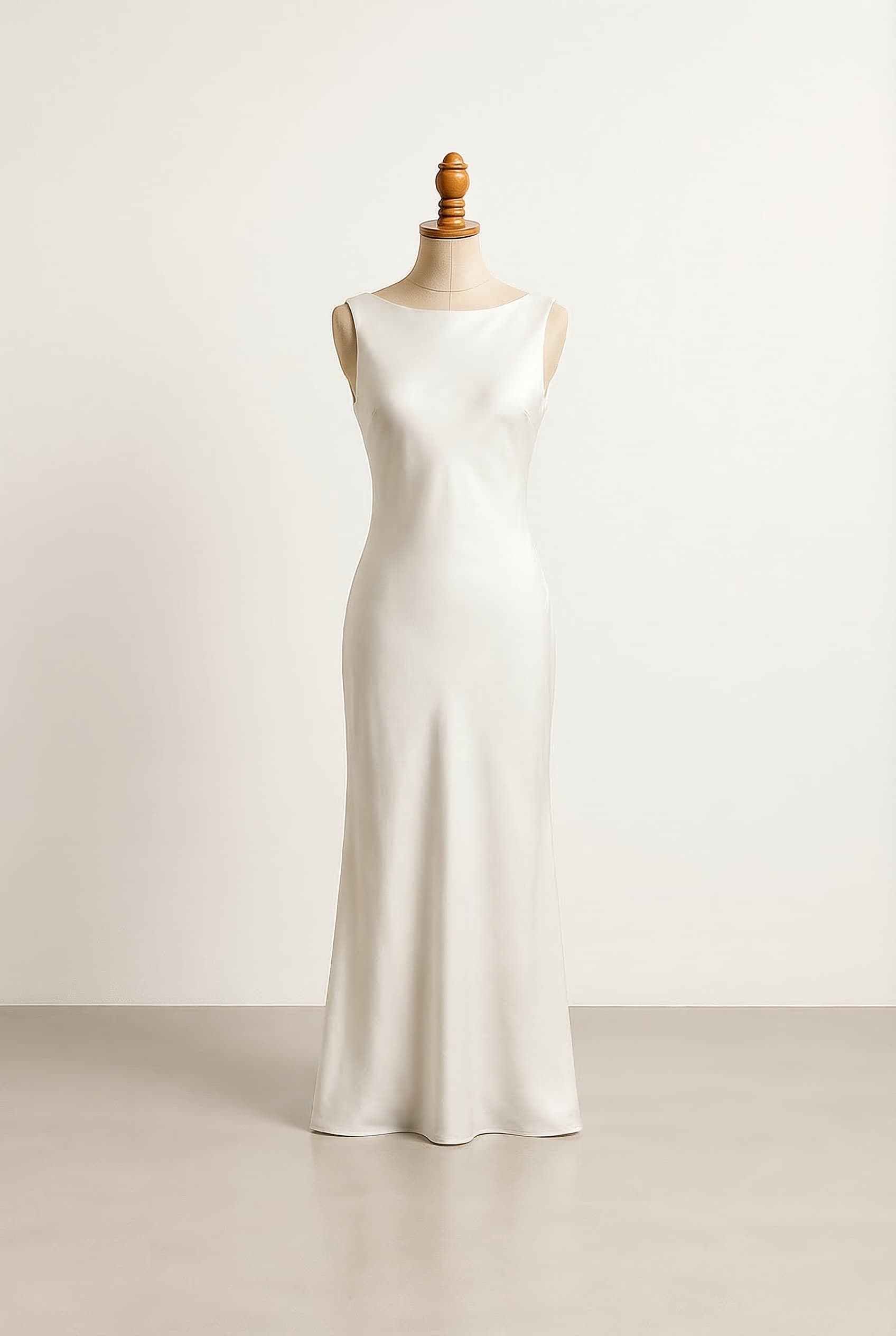 I want a balanced wedding dress, long sleeve