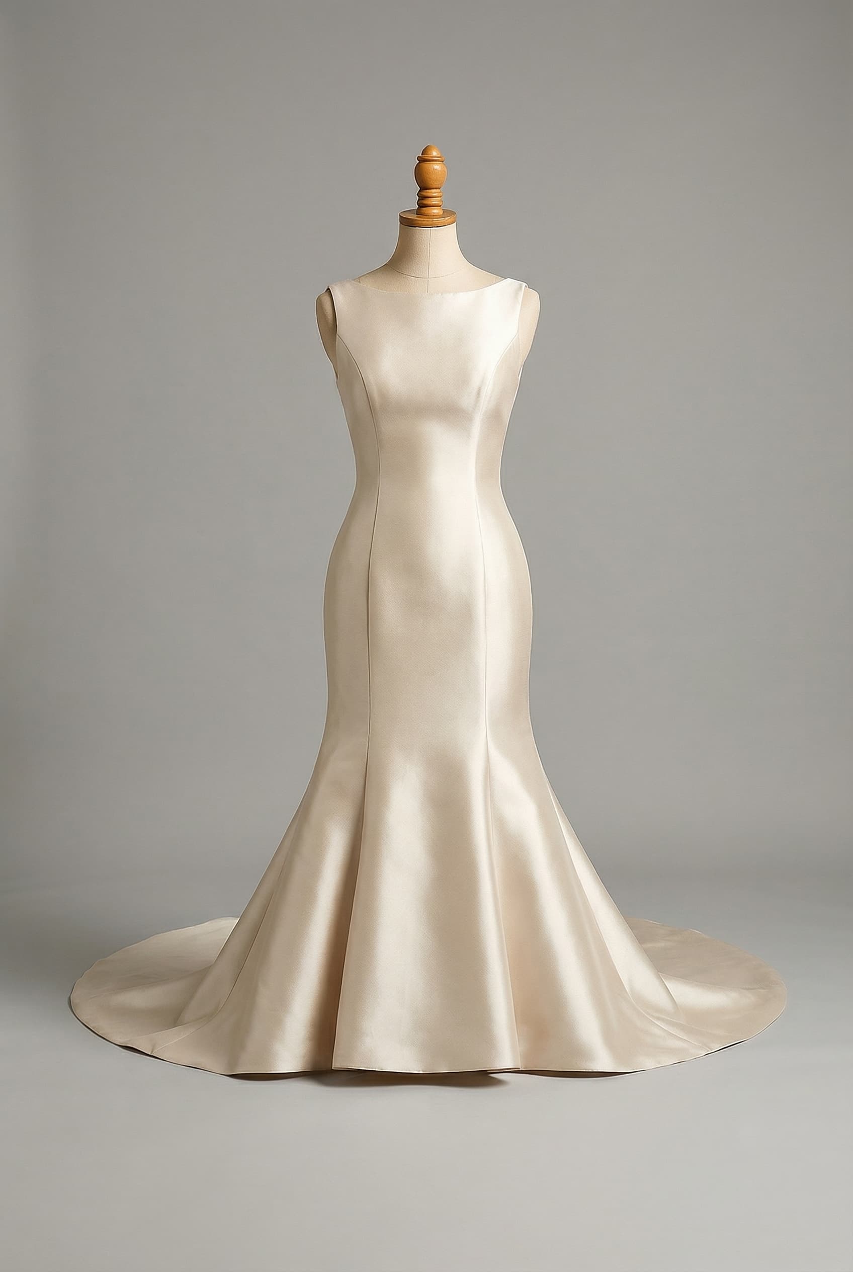 Yellow dress with U neck and a cut from middle