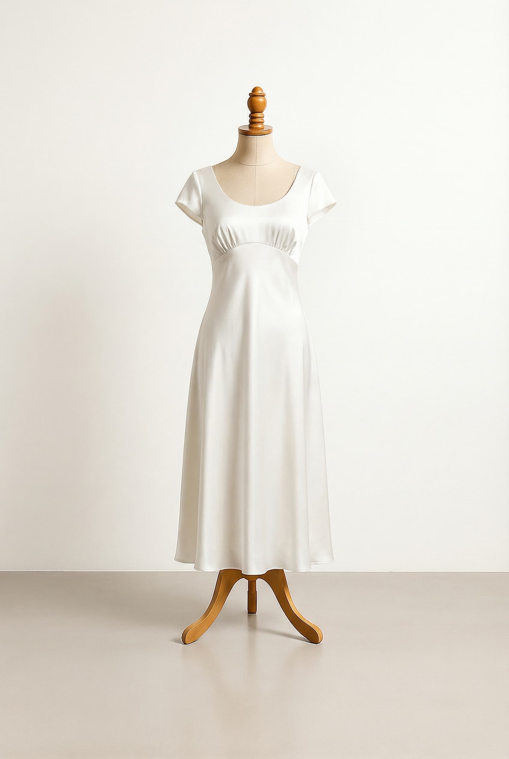 A romantic wedding dress with elegant details