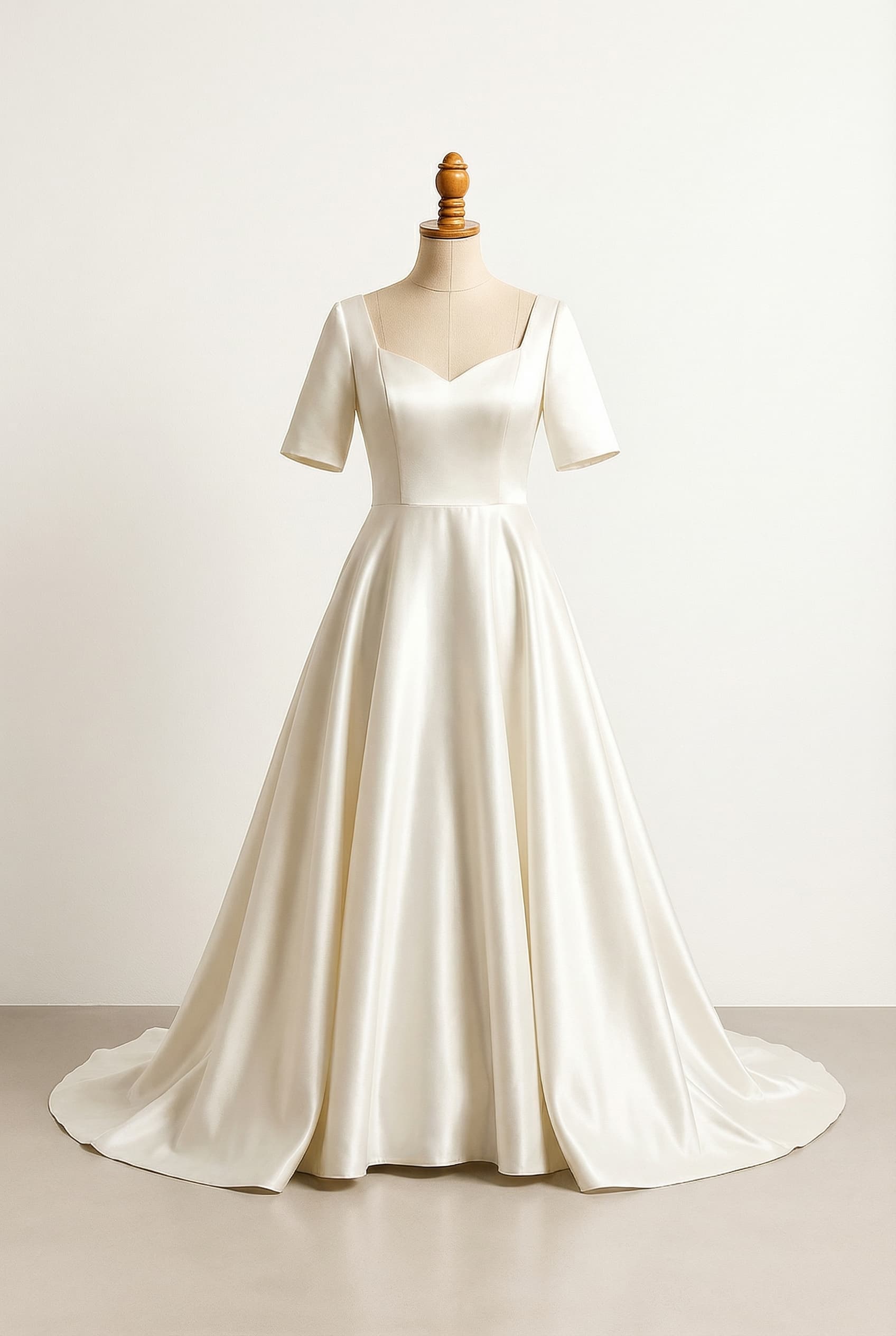 I want a balanced wedding dress