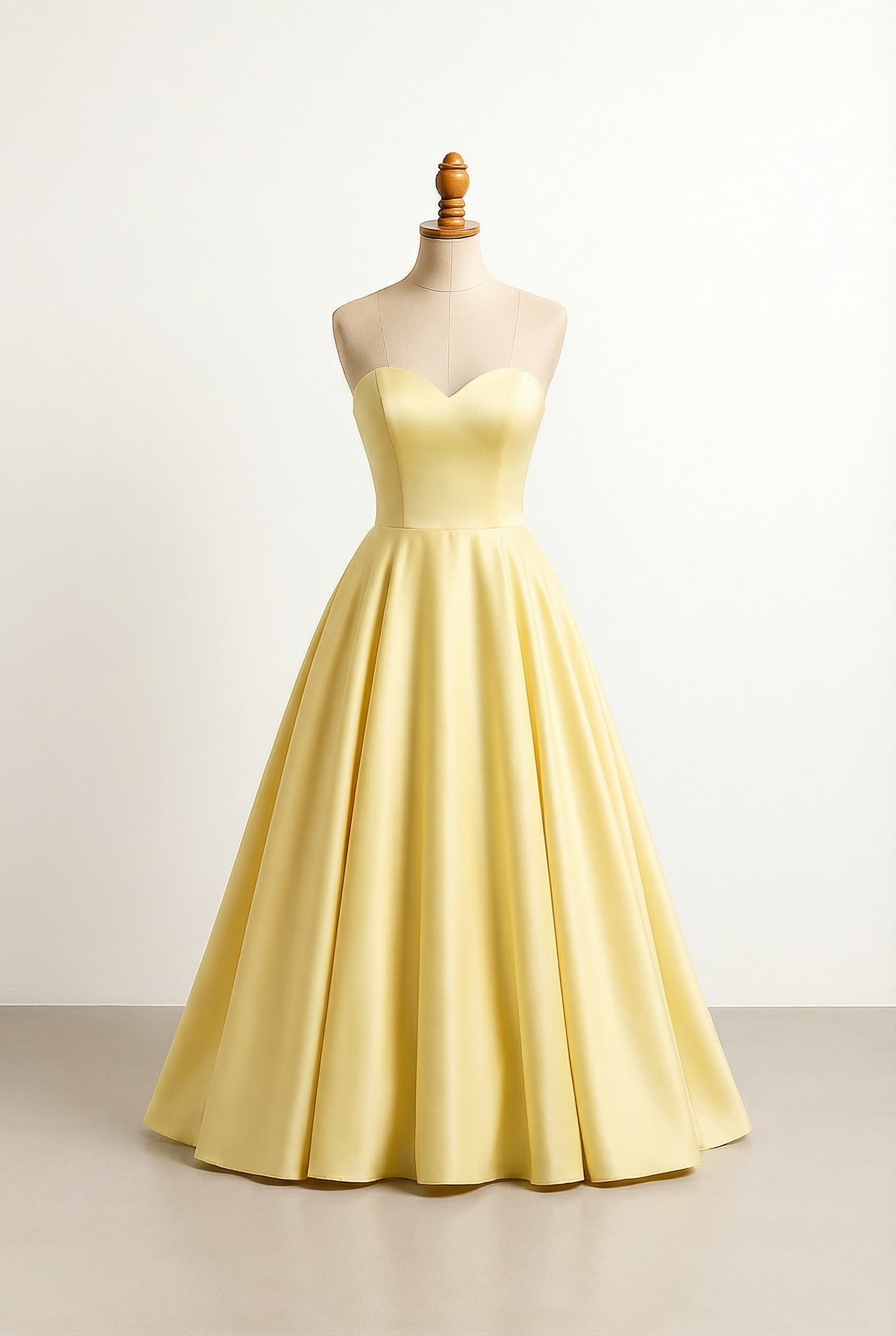 Glamorous prom dress with a strapless corset and lace bodice and a gorgeous poofy, full skirt.