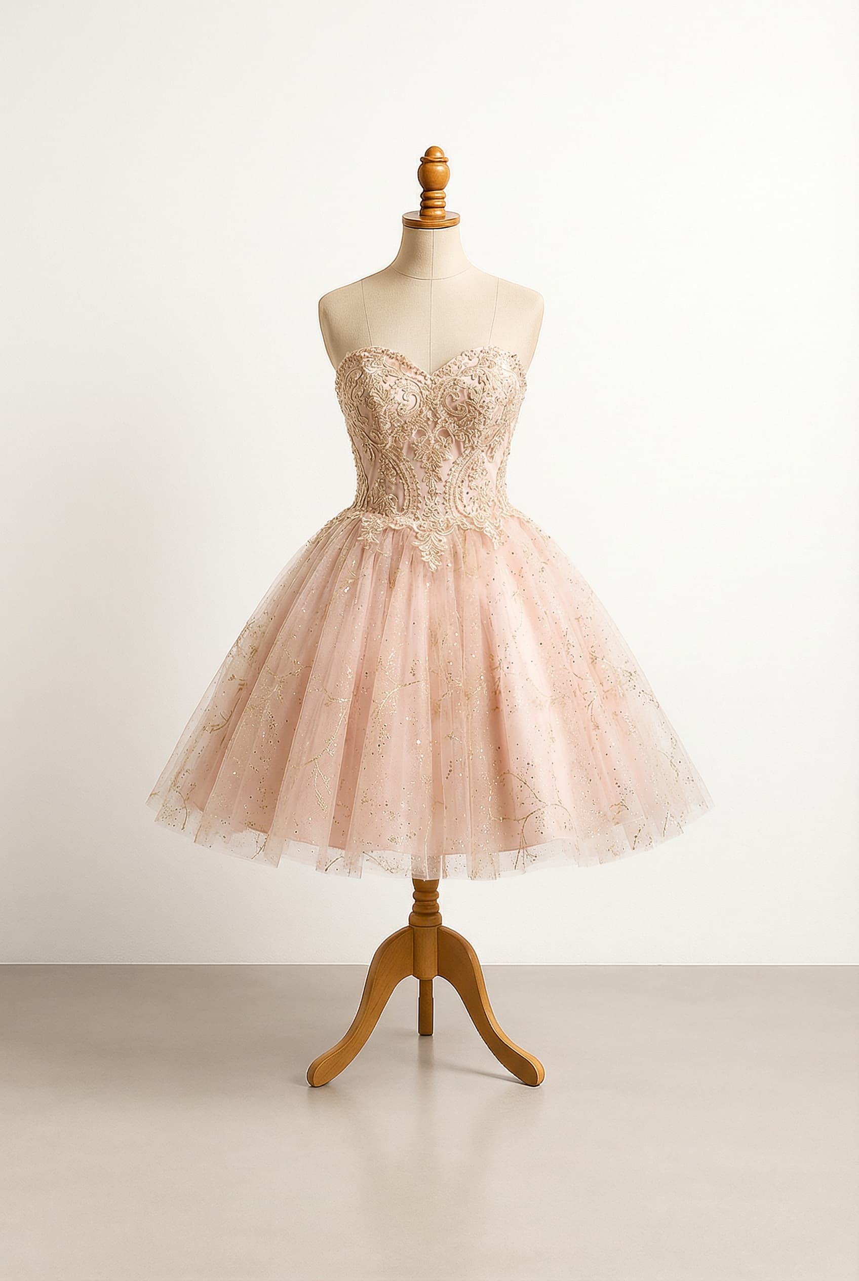 Semi formal, Sweet Sixteen, in pink and gold