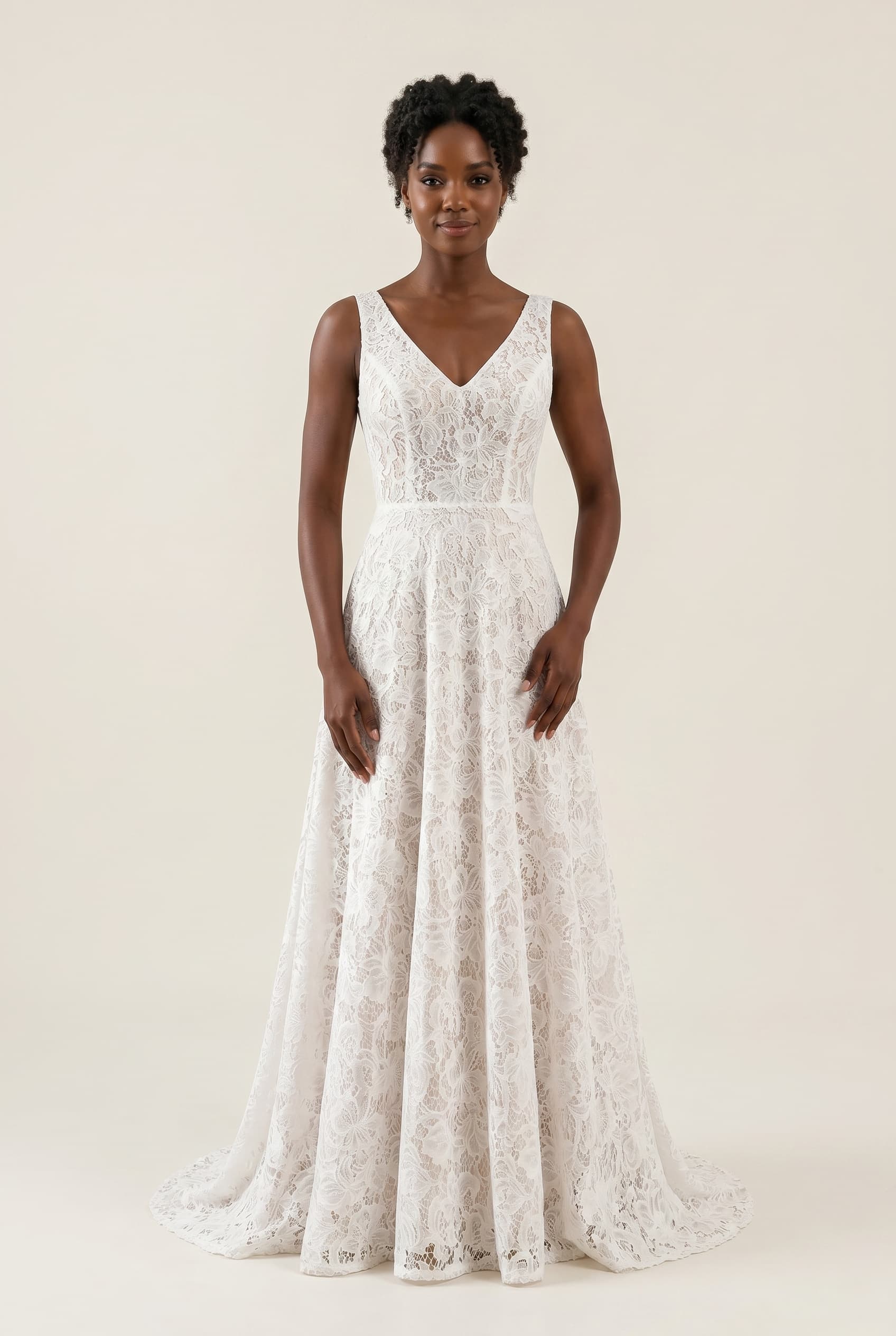 The Vivienne Floor Lace worn by a model