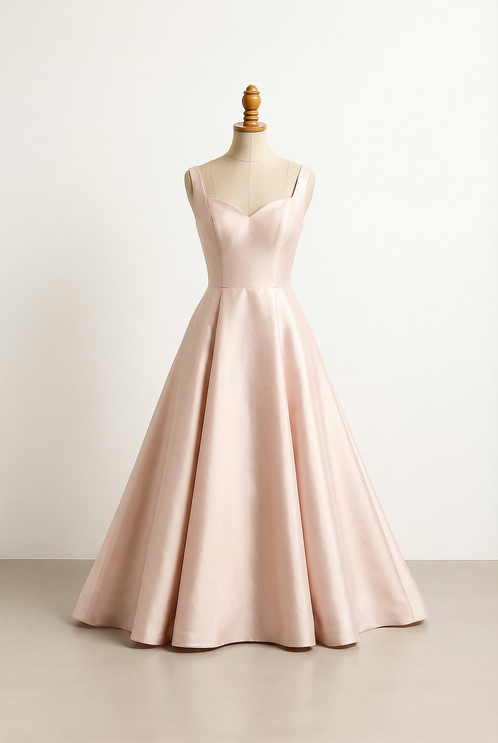 A romantic wedding dress with elegant details