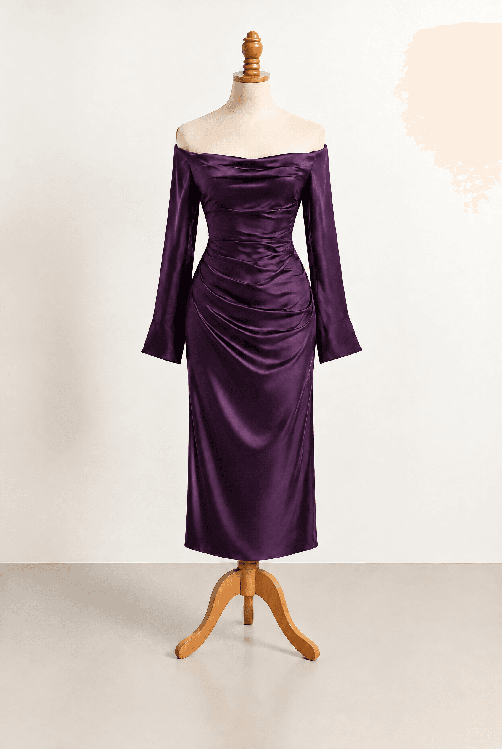 The Seraphina Deep Purple Satin