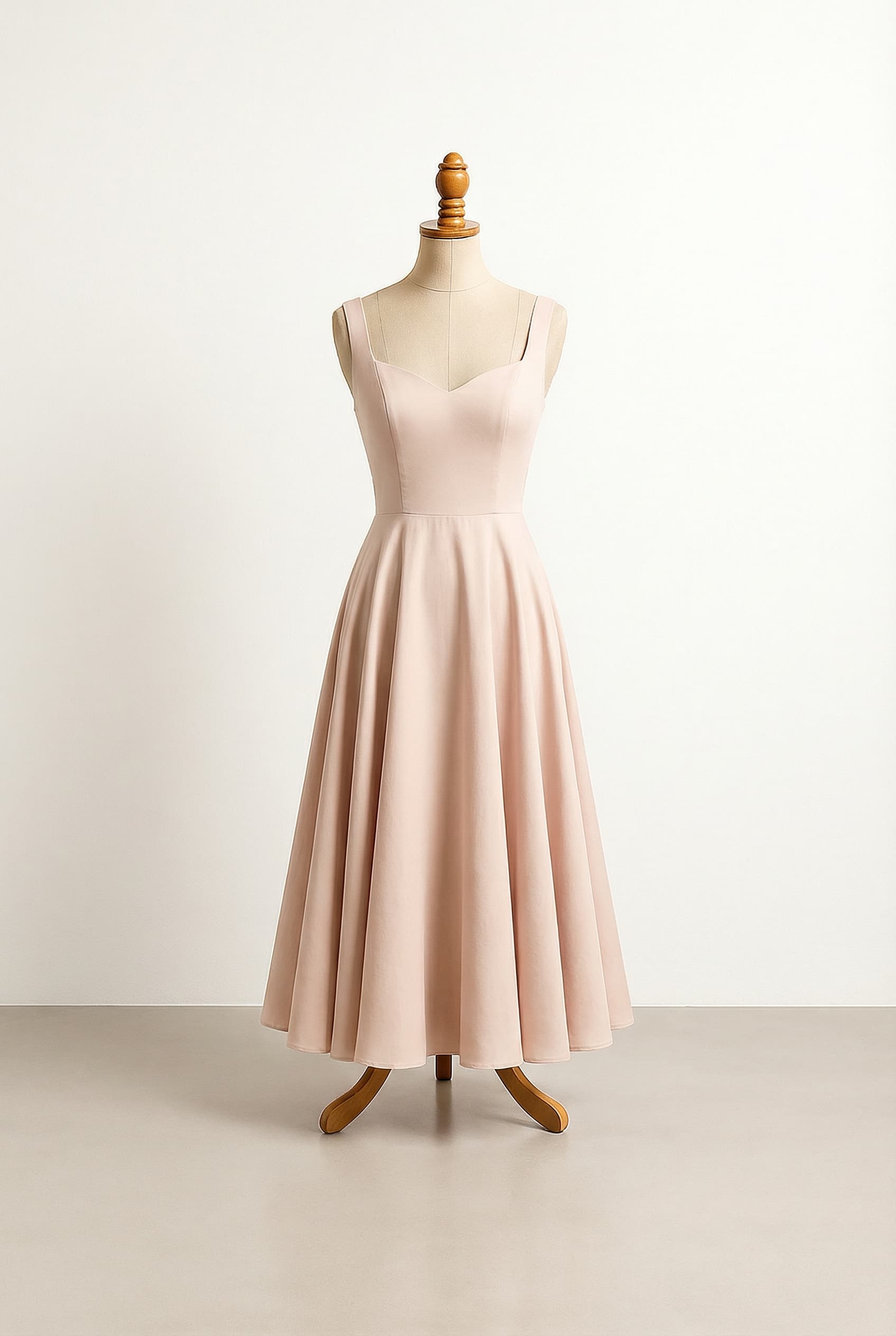 A romantic wedding dress with elegant details