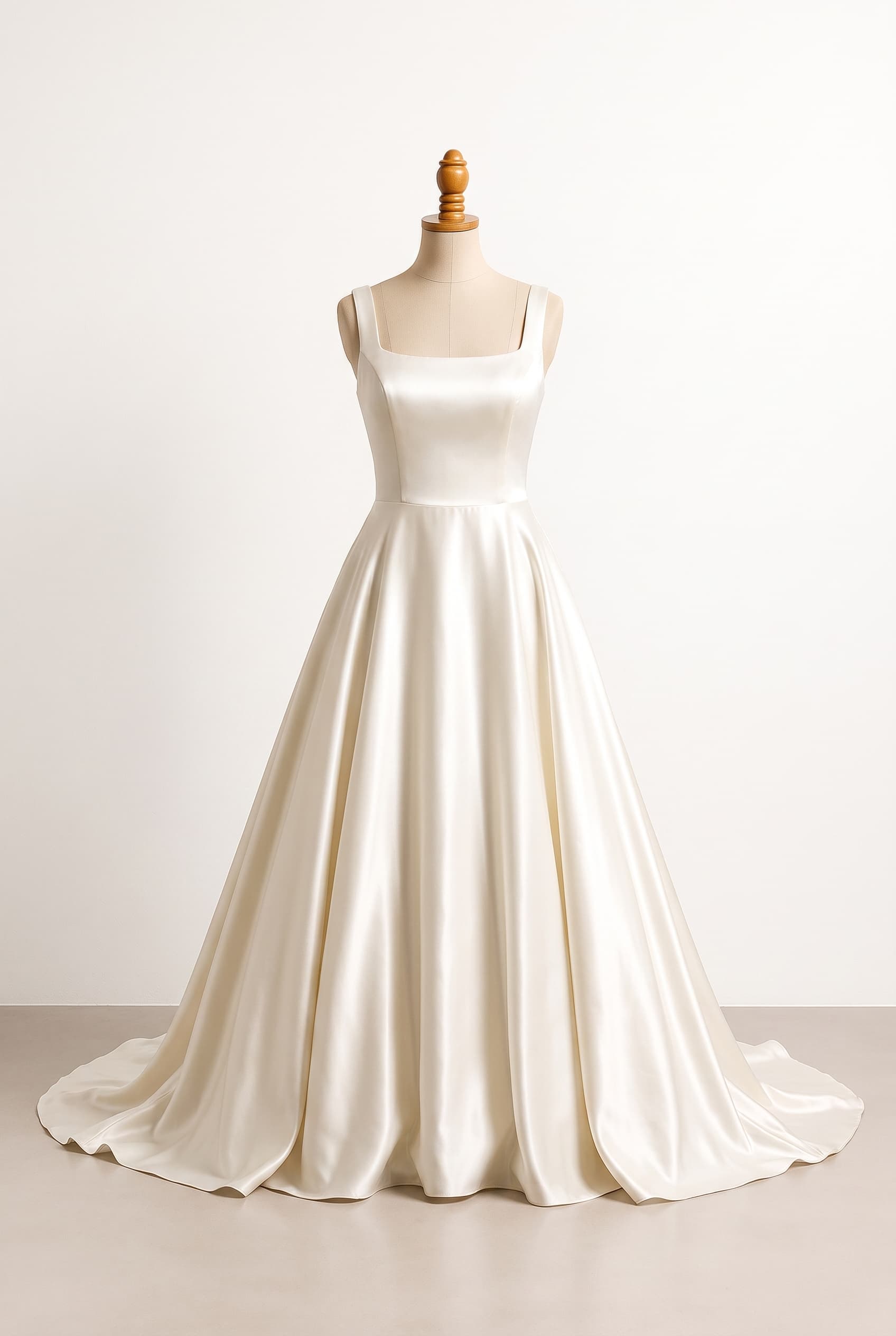 I want a balanced wedding dress