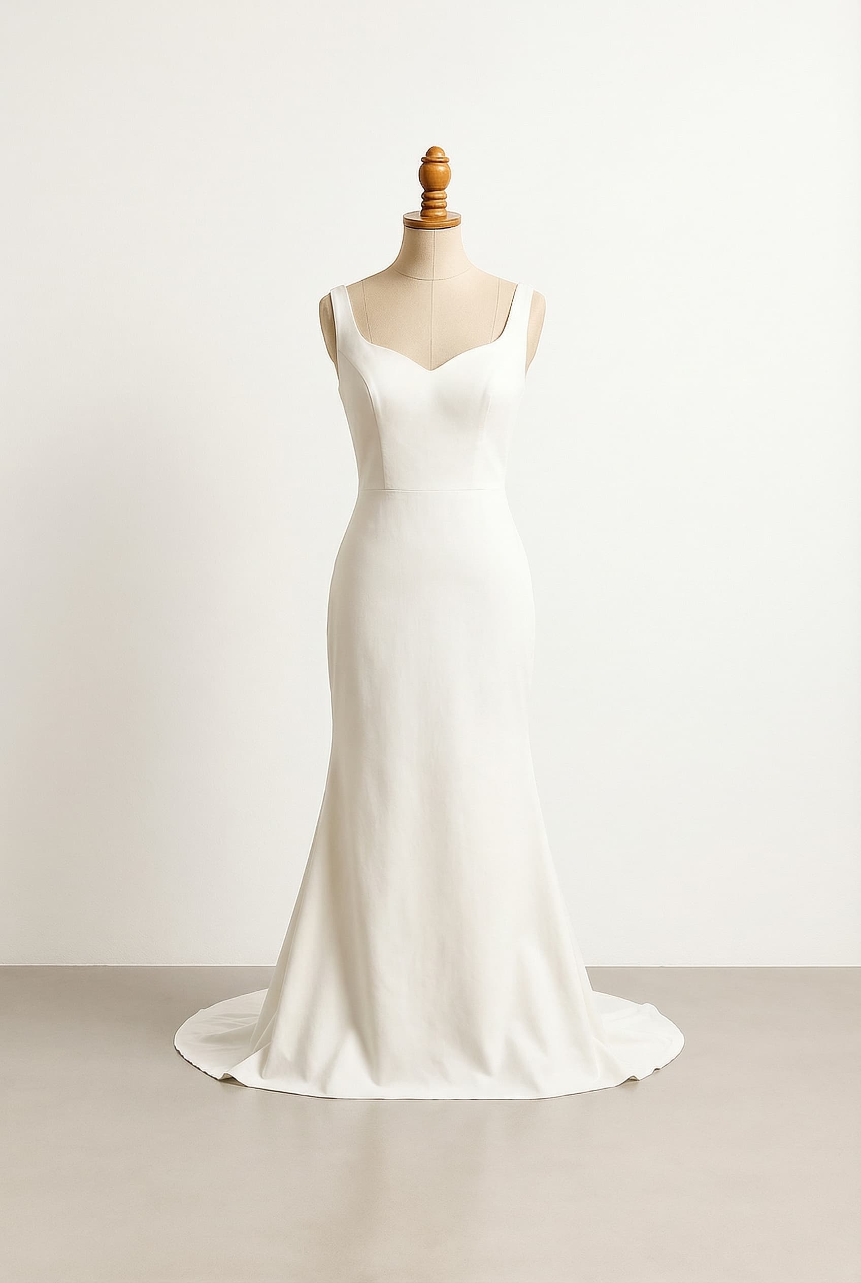 A romantic wedding dress with elegant details