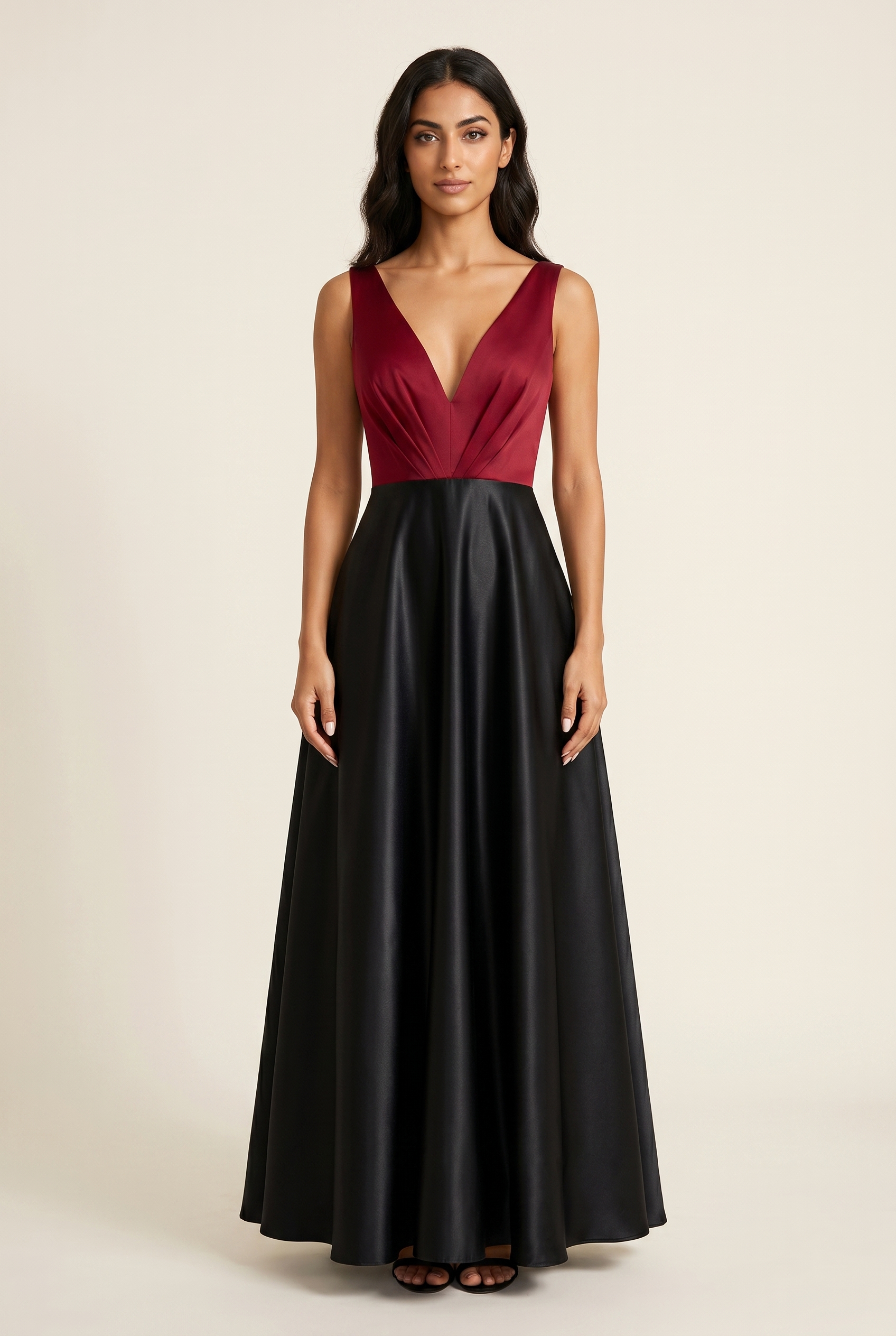 formal black gala dresses Black Tulle Shiny Off Shoulder Long Prom Dresses with Pearls, Long Bla –  Lwt Dress main image 0