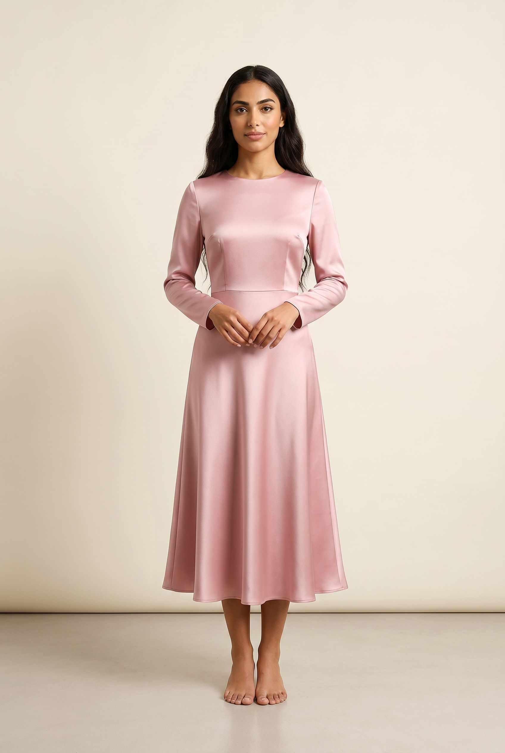 middle eastern bridesmaid dresses Middle Eastern Off-Shoulder Ruched Maxi Dress main image 0