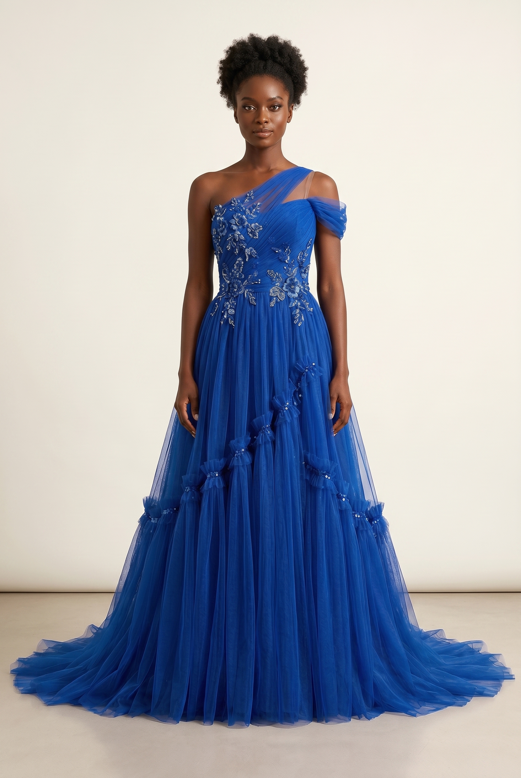 replica evening dresses LaDivine CB136CL Prom Dress - Blue main image 1